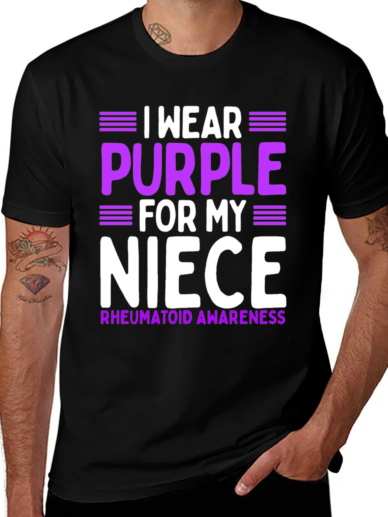Variant 10 of Purple Rheumatoid Awareness Niece T-Shirt