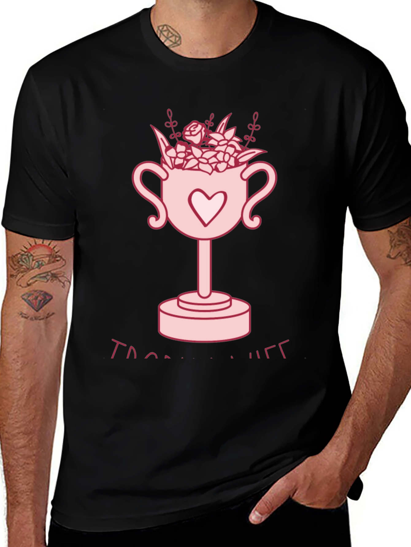 Variant 10 of Floral Trophy Graphic T-Shirt