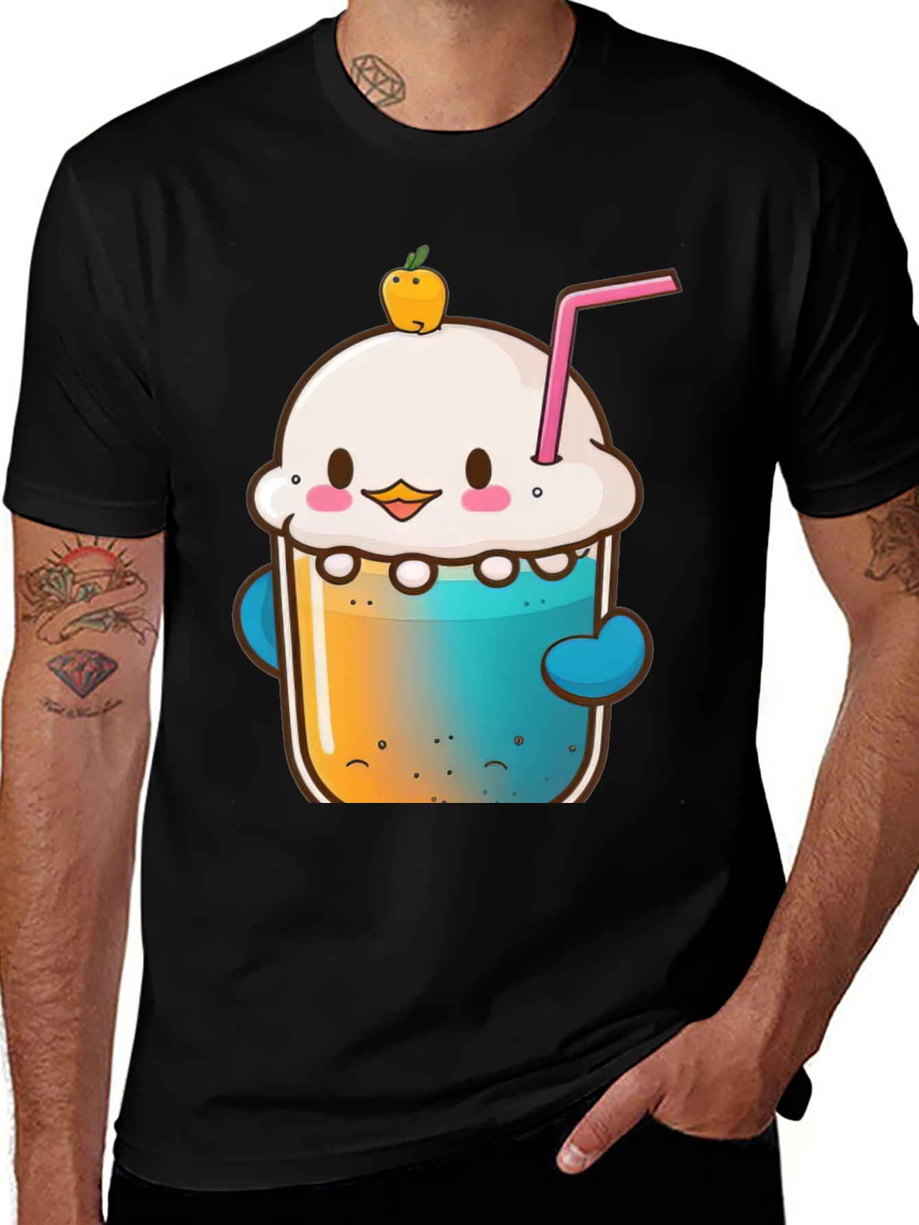 Variant 12 of Kawaii Dessert Drink Graphic Tee - Unisex