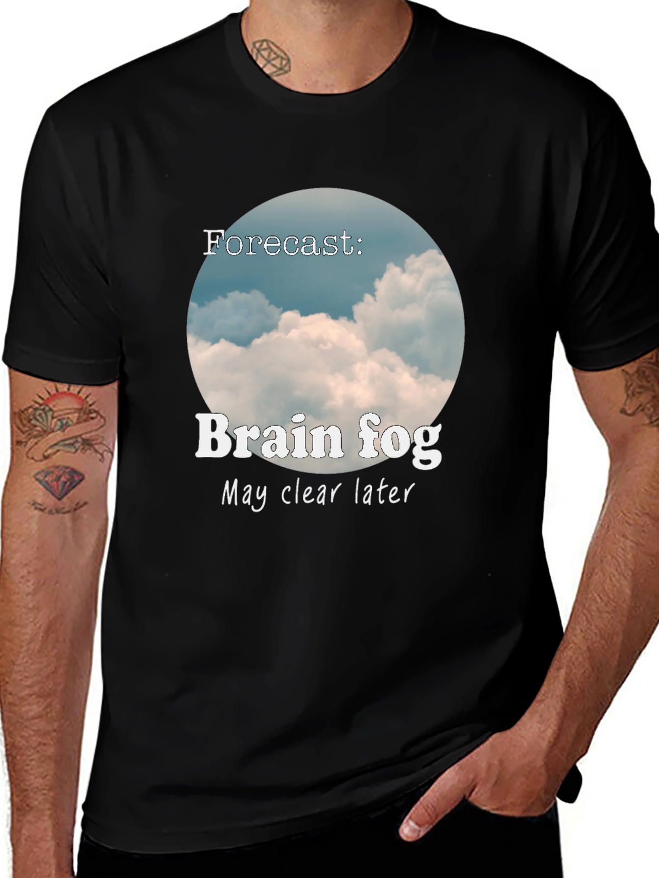 Variant 6 of Brain Fog Forecast T-Shirt