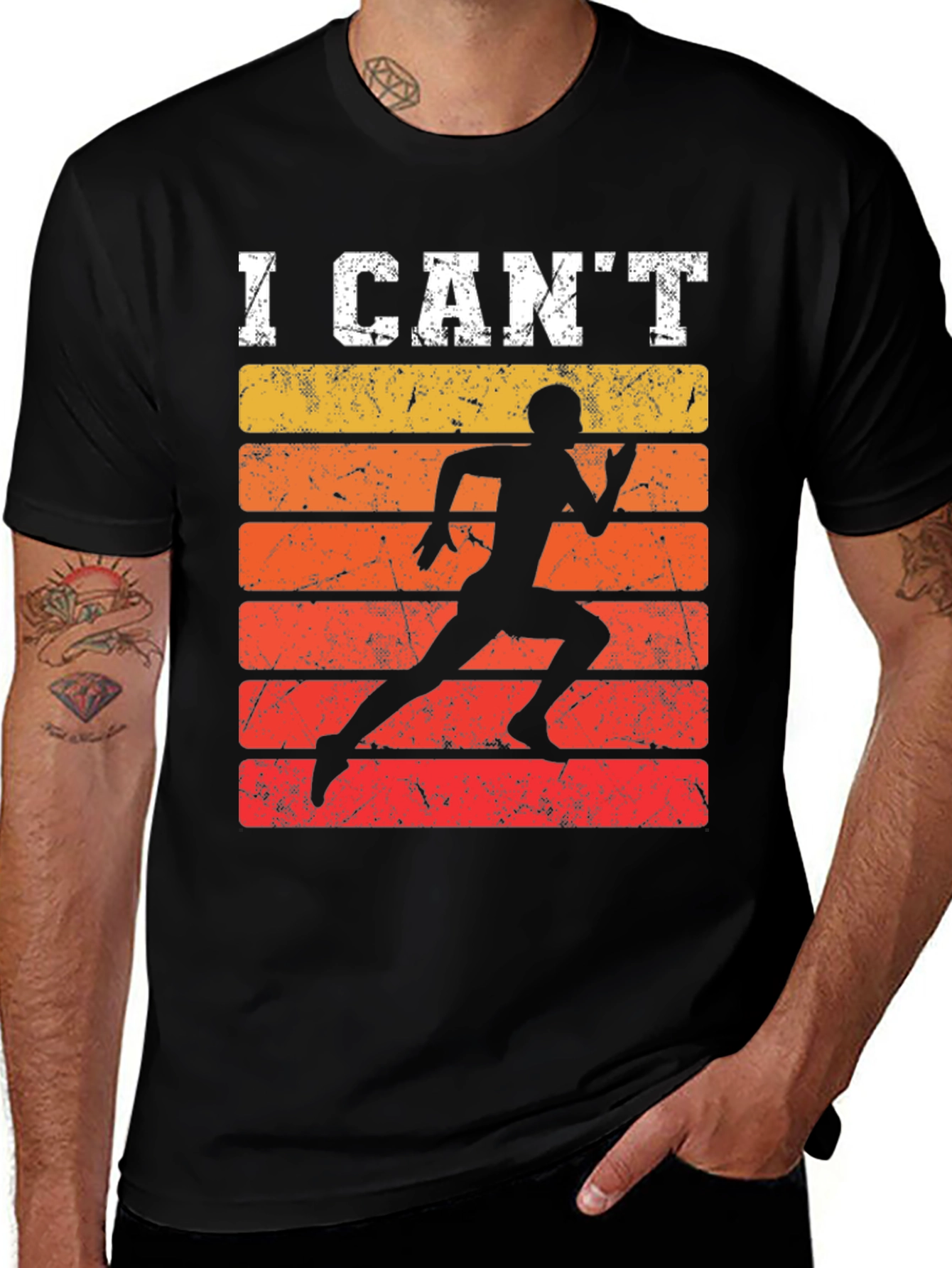 Variant 14 of Retro Runner T-Shirt: I Can't Stop