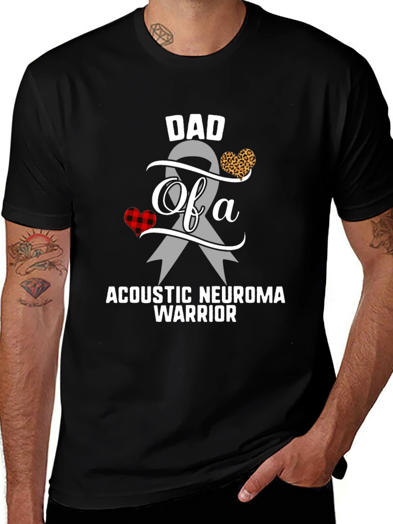 Variant 7 of Acoustic Neuroma Warrior Dad T-Shirt