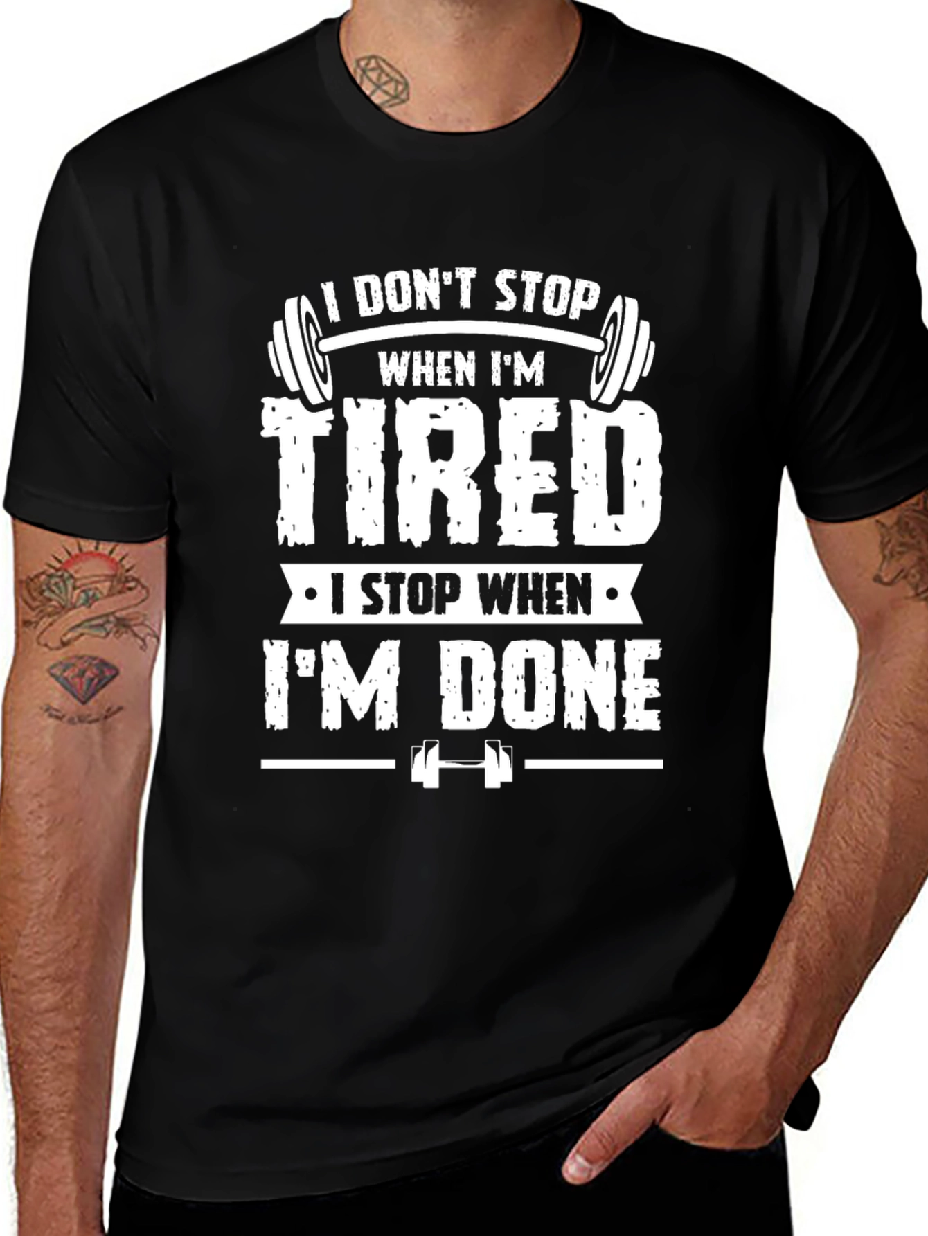 Variant 2 of I Don't Stop When I'm Tired Gym T-Shirt