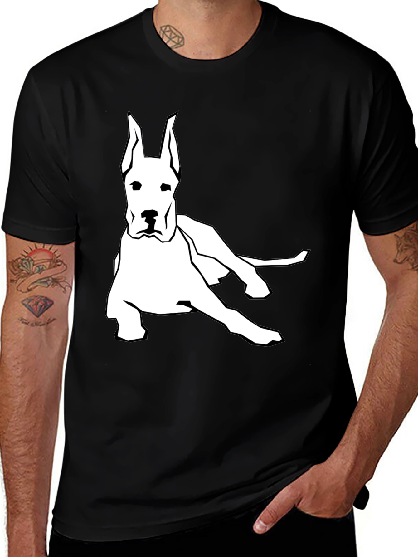 Great Dane Graphic Tee - Stylish Dog Lover Shirt