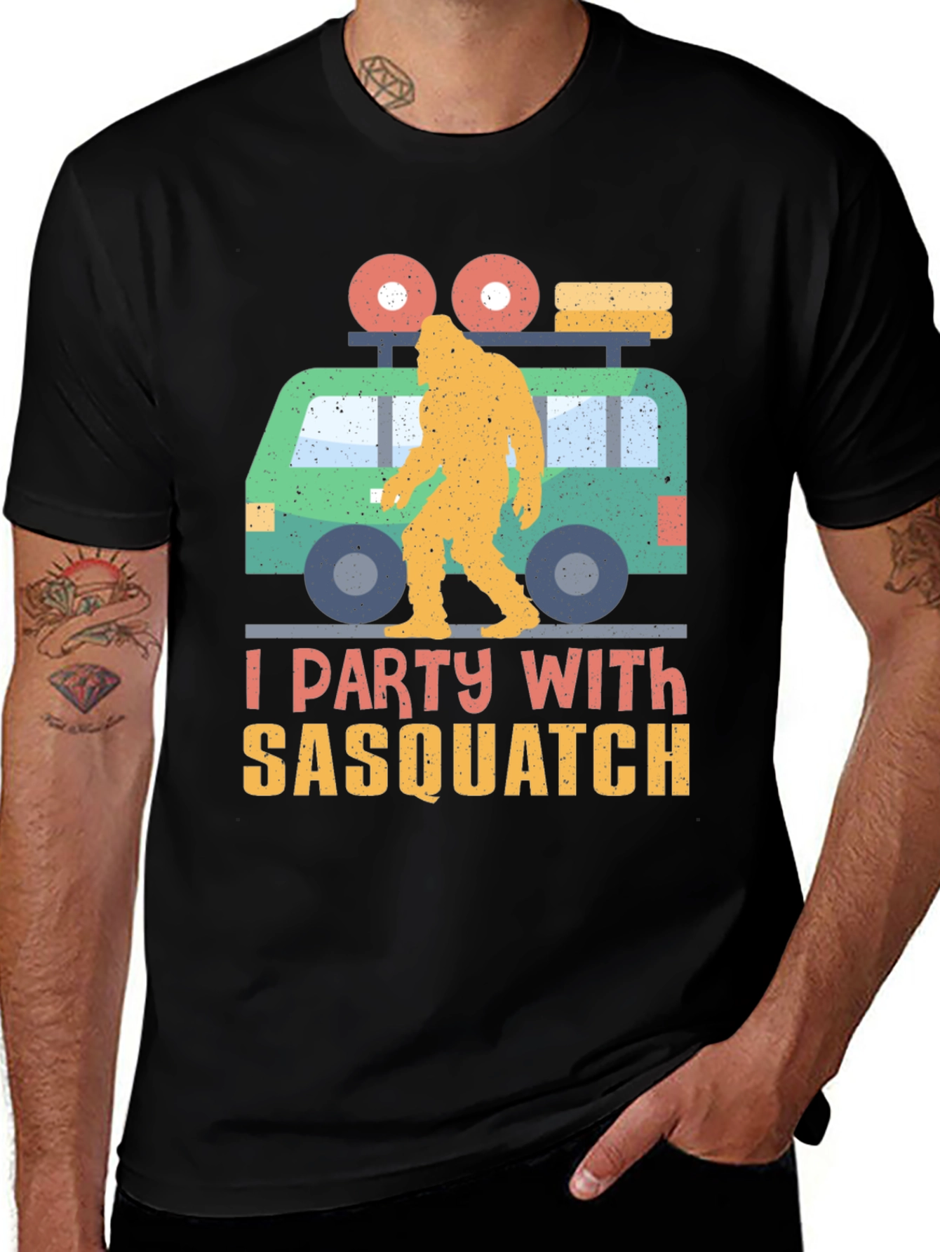 I Party with Sasquatch Graphic Tee