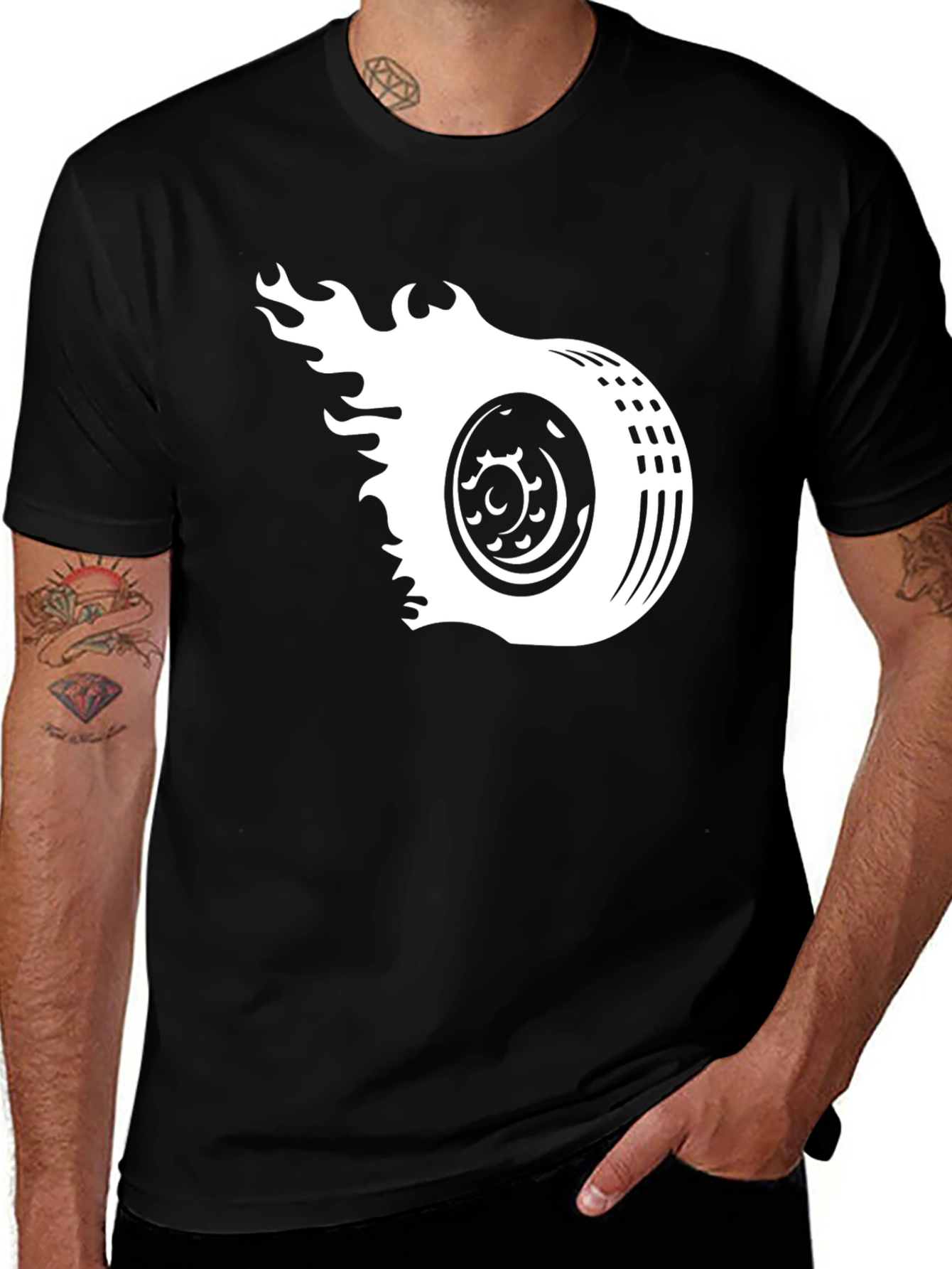Variant 18 of Burning Wheel Black T-Shirt