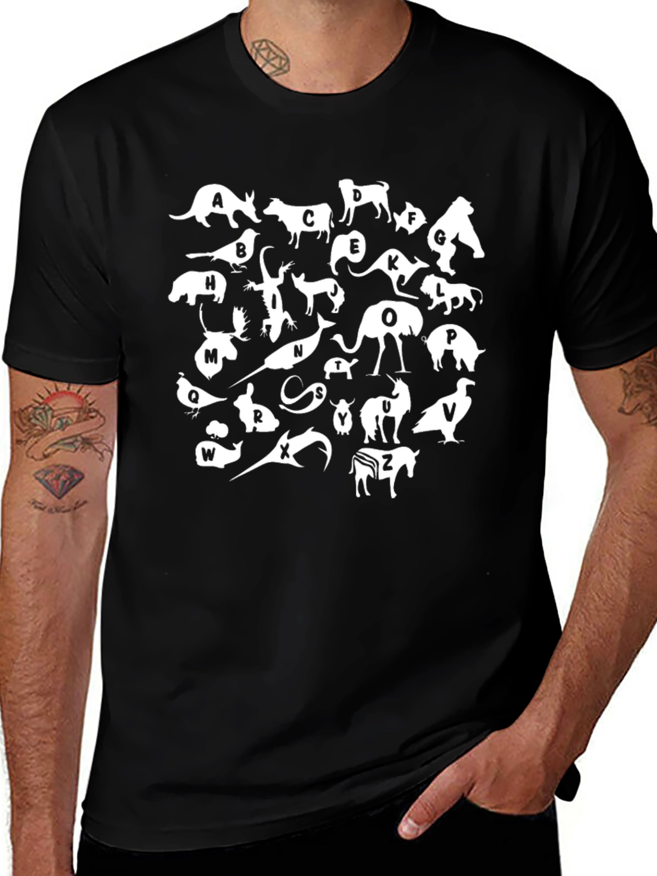 Variant 16 of Animal Alphabet T-Shirt