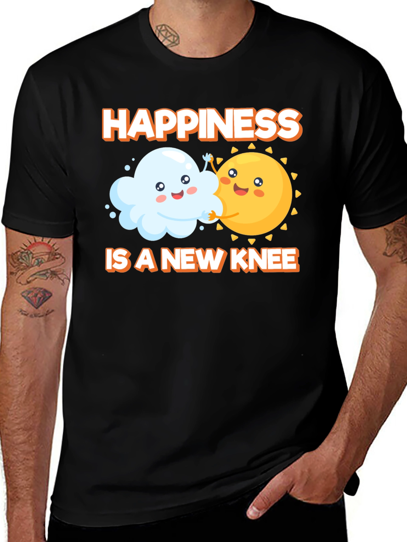Variant 24 of Happiness is a New Knee T-Shirt