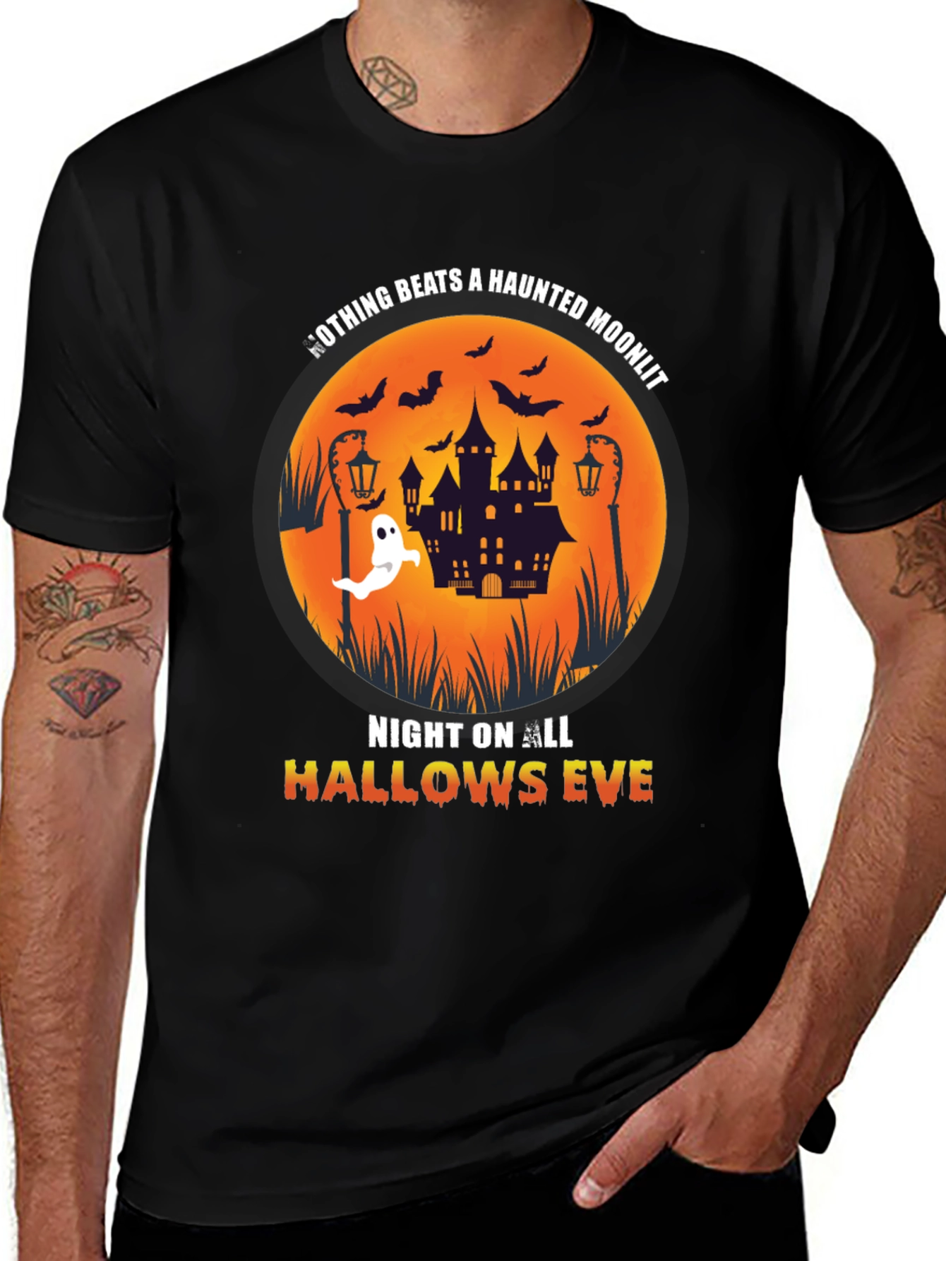 Haunted Moonlit Halloween T-Shirt