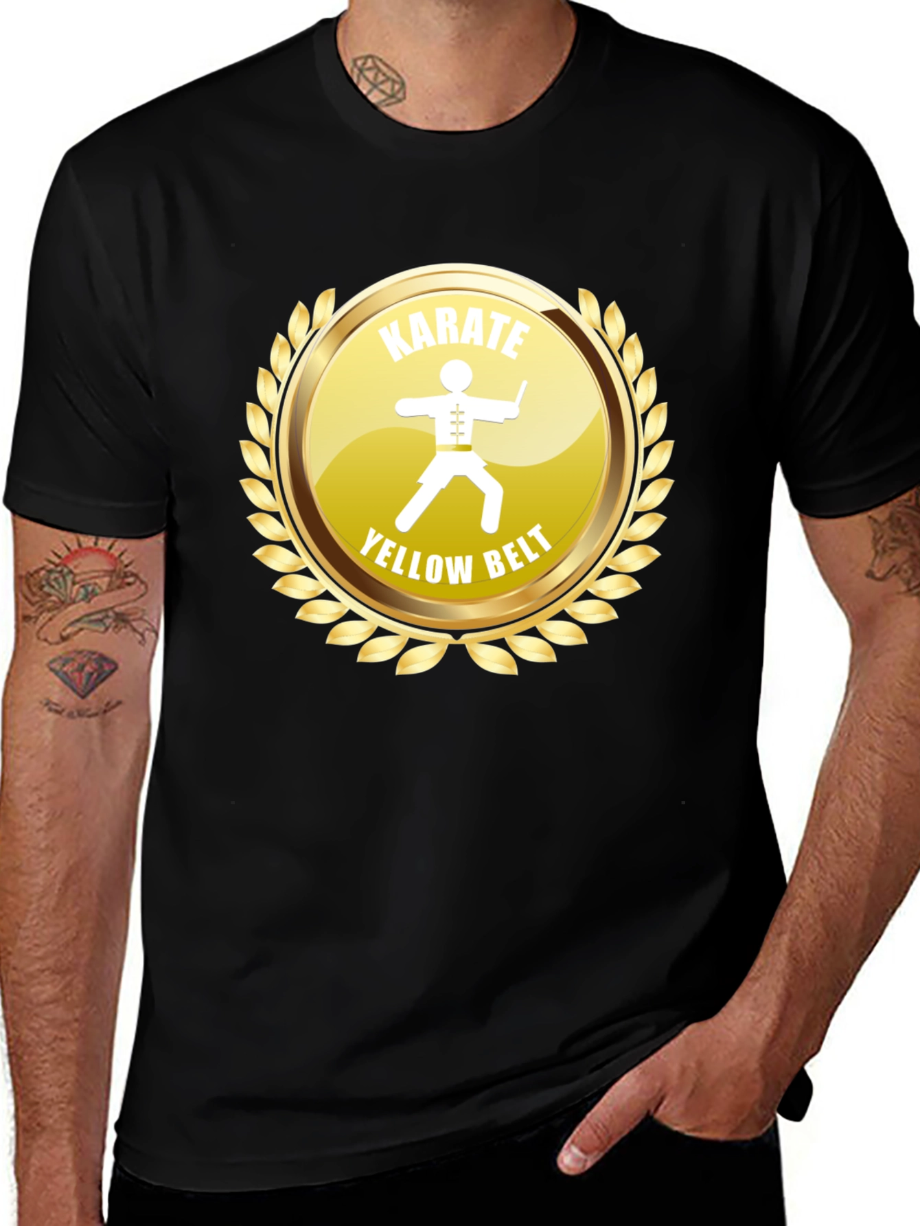 Variant 18 of Karate Yellow Belt T-Shirt - Martial Arts Tee