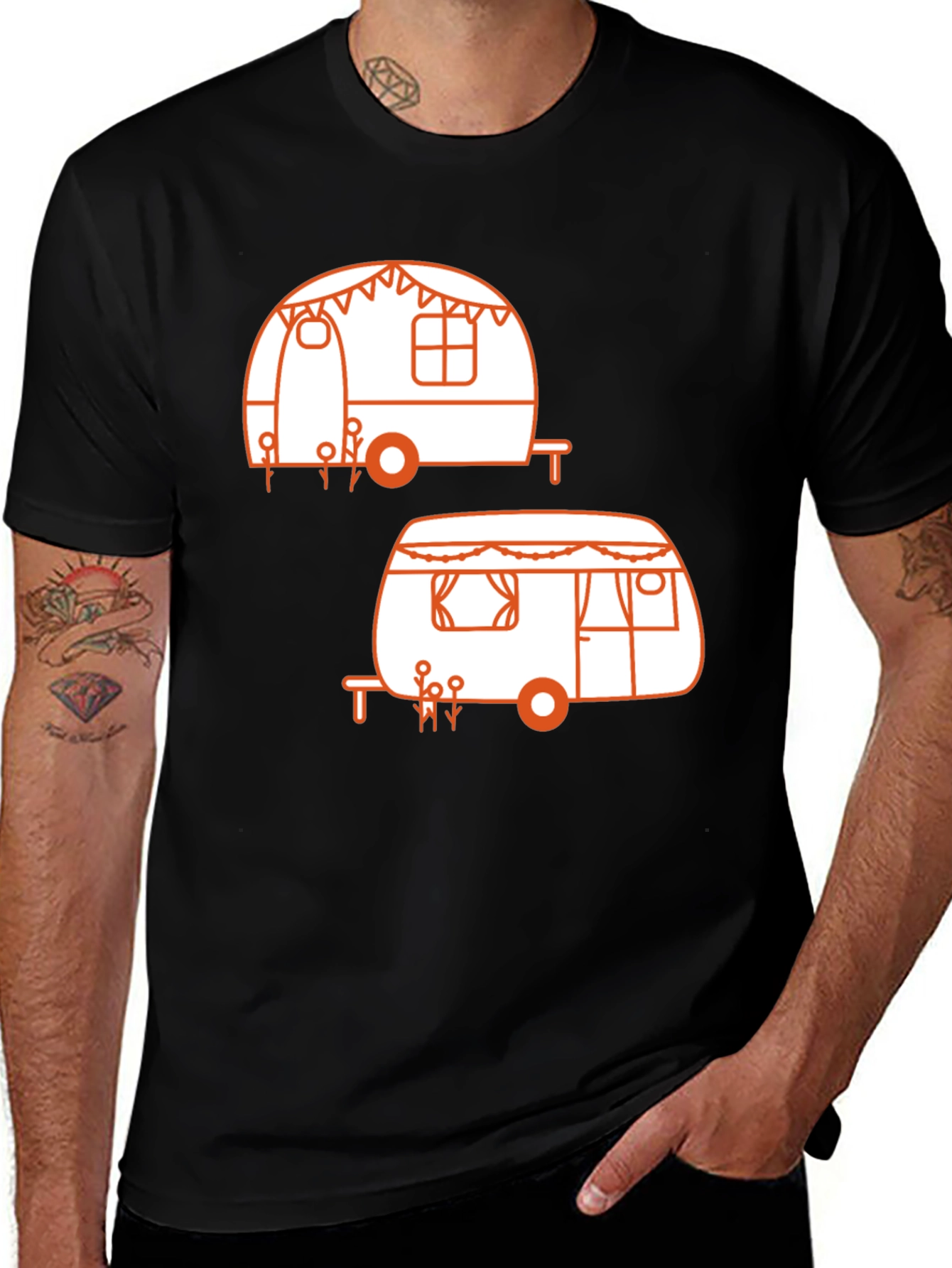 Variant 17 of Cute Camper Graphic T-Shirt - Retro Camping Style
