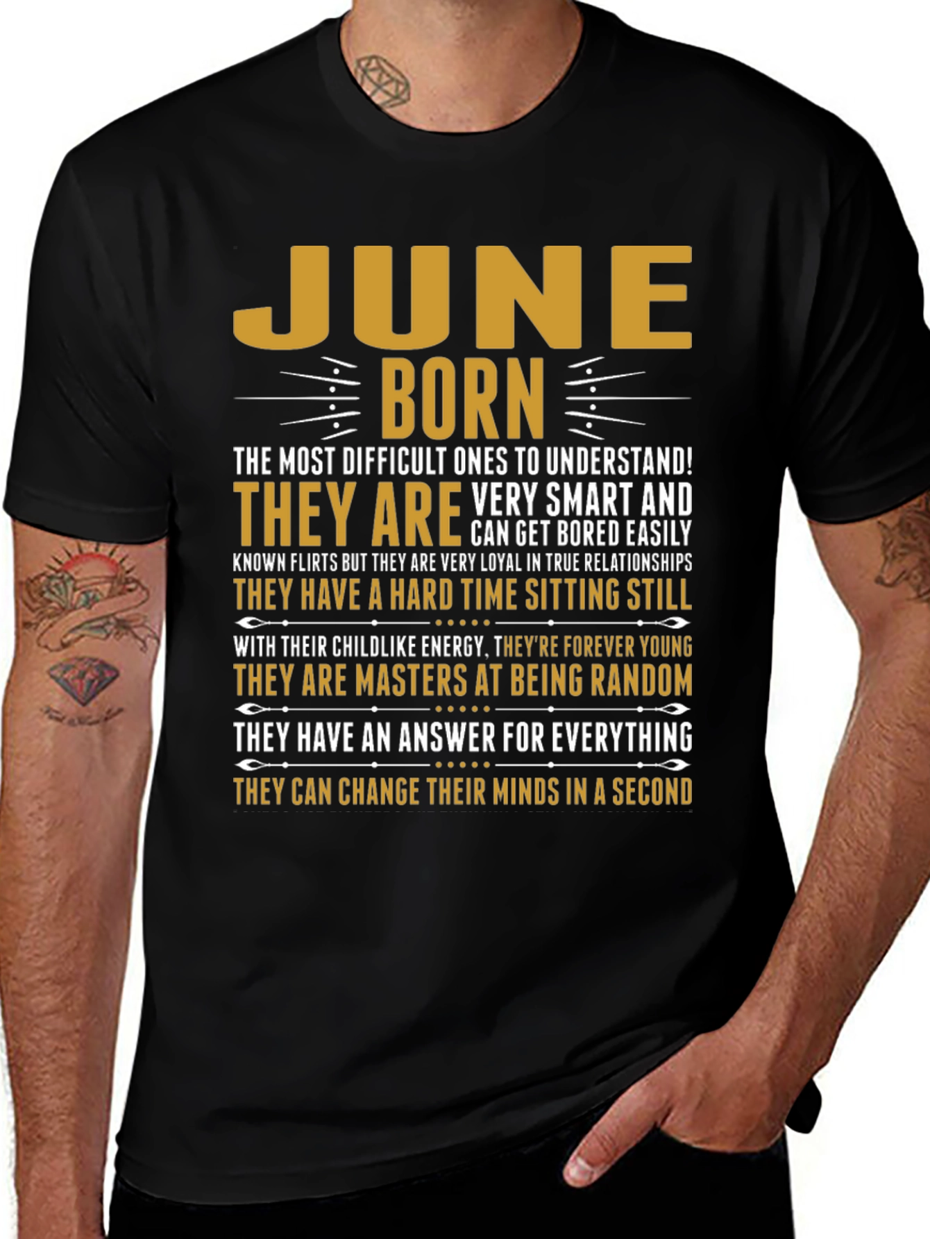 June Born T-Shirt - Difficult to Understand
