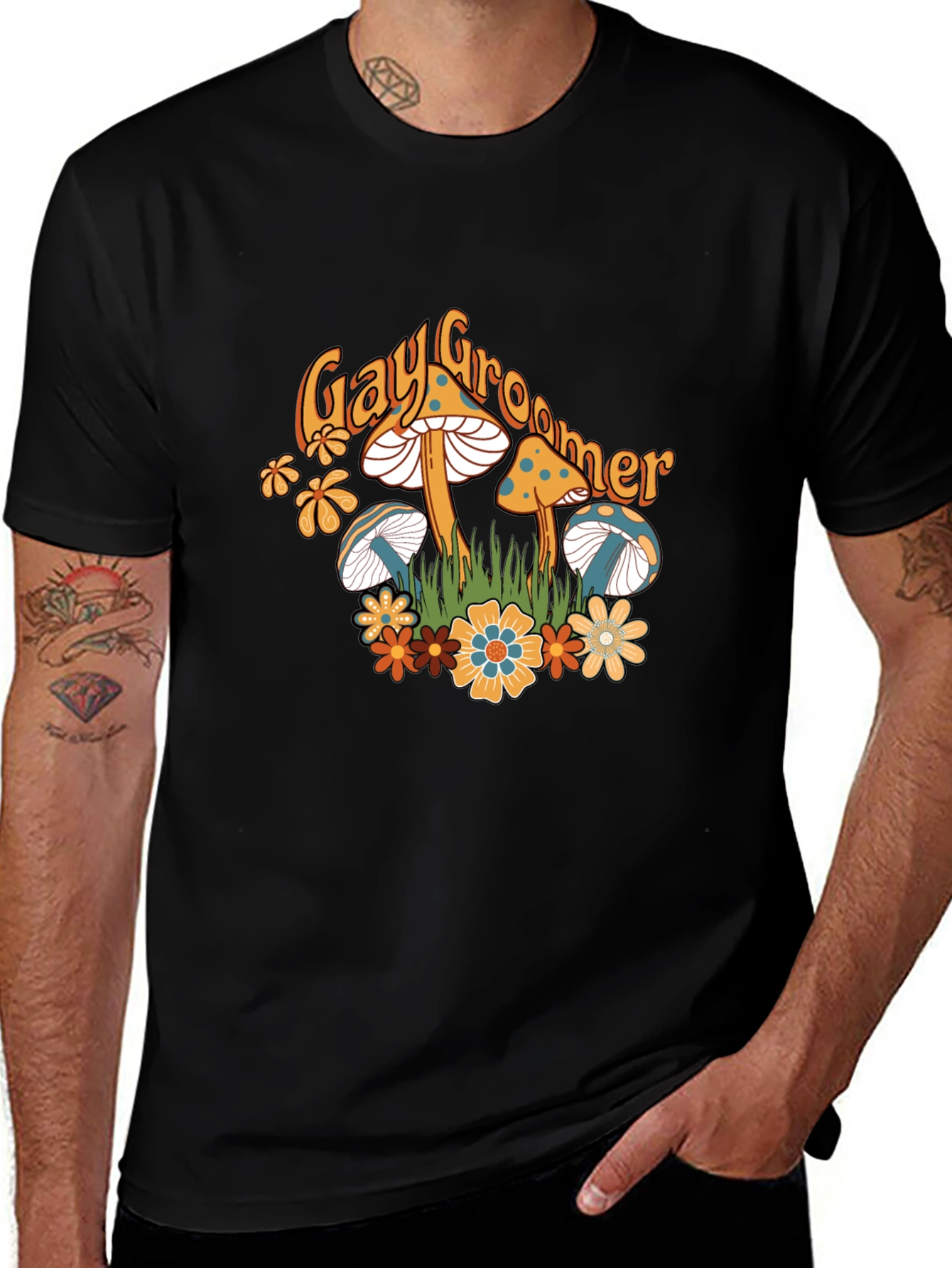 Variant 24 of Mushroom Tee - Gay Groomer Graphic T-Shirt