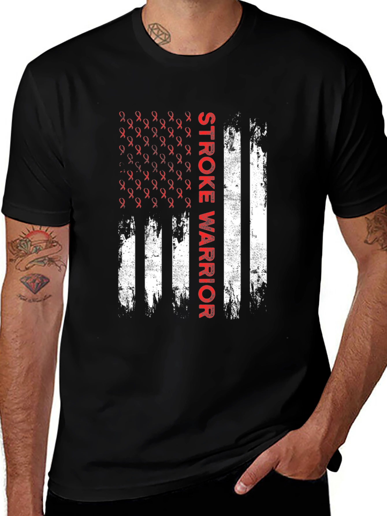 Stroke Warrior Flag T-Shirt