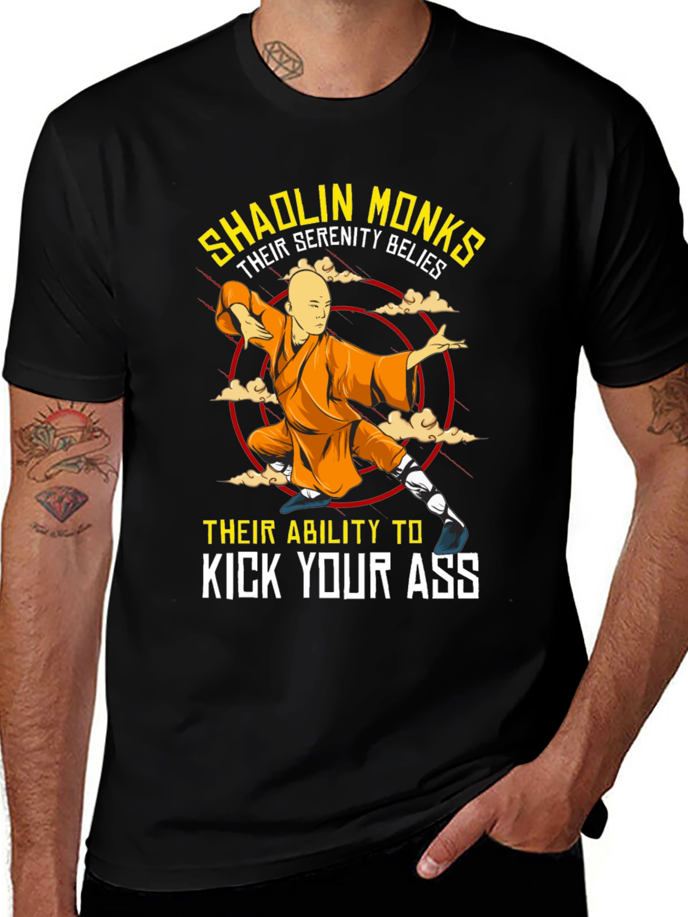 Variant 18 of Shaolin Monks Serenity T-Shirt