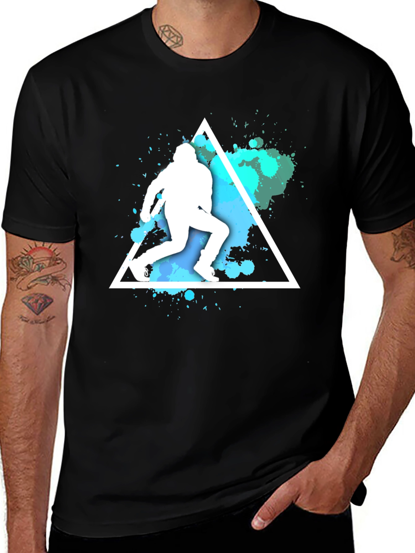 Variant 6 of Athlete Triangle Graphic T-Shirt