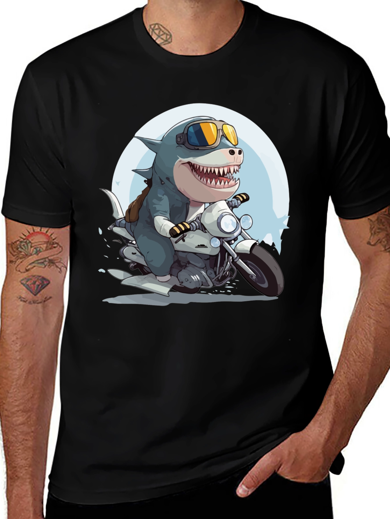 Variant 8 of Shark Rider Graphic Tee