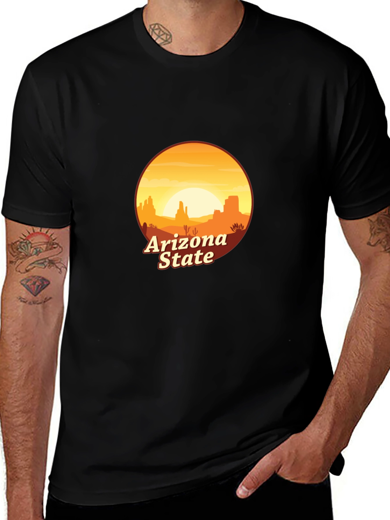 Arizona State Desert Graphic Tee - Unisex Cotton T-Shirt