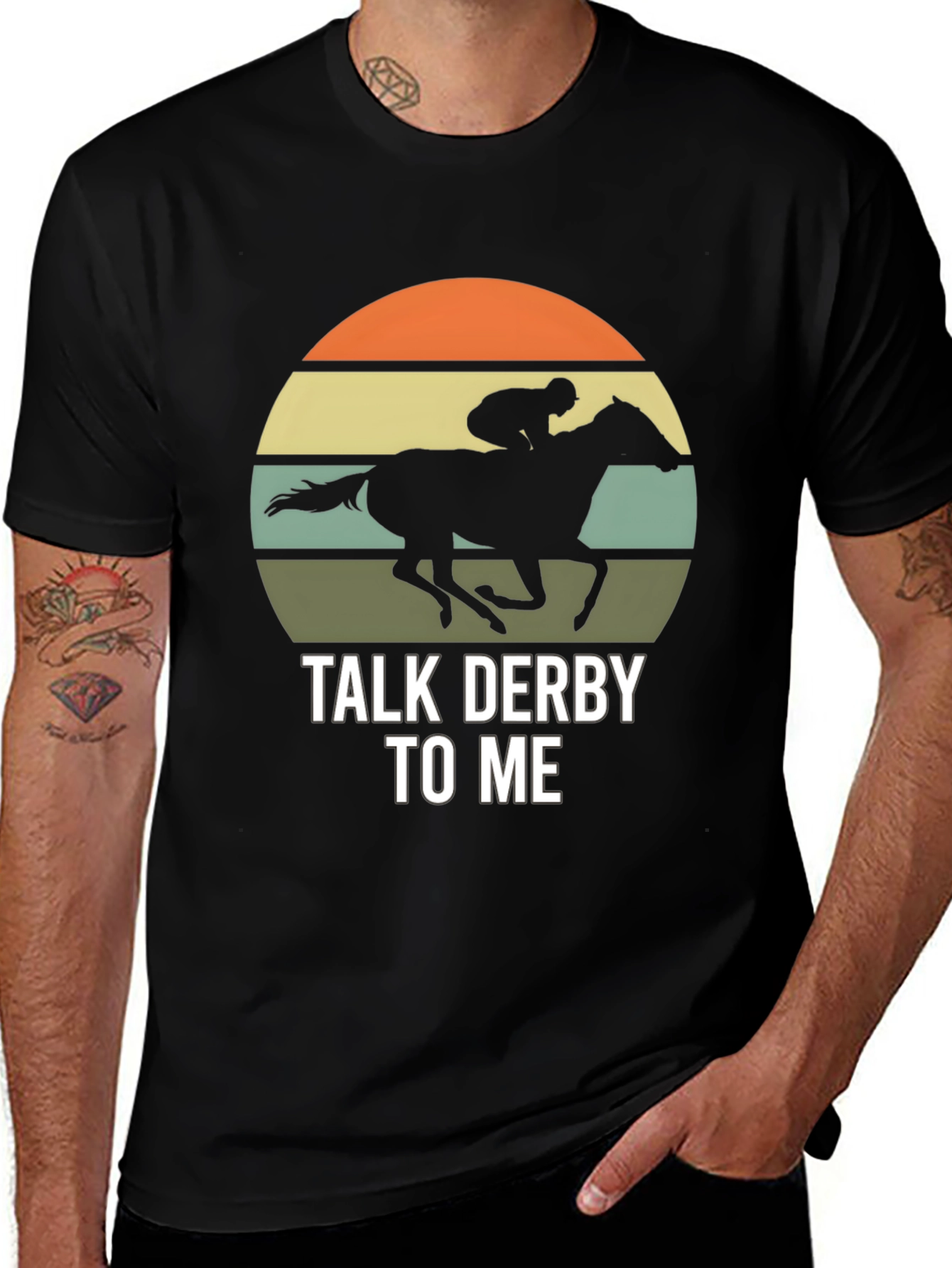 Variant 12 of Talk Derby To Me Horse Racing T-Shirt
