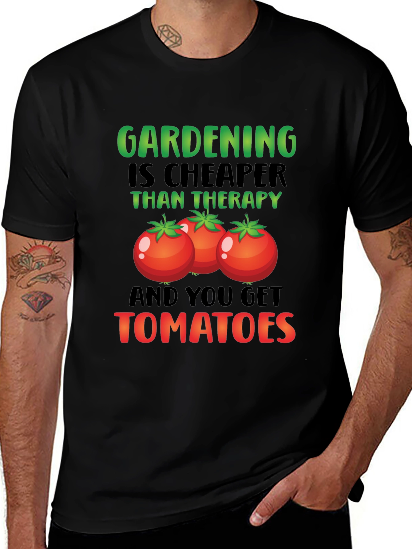 Variant 30 of Gardening Therapy Tomato T-Shirt - Hobbyist Gardener Gift