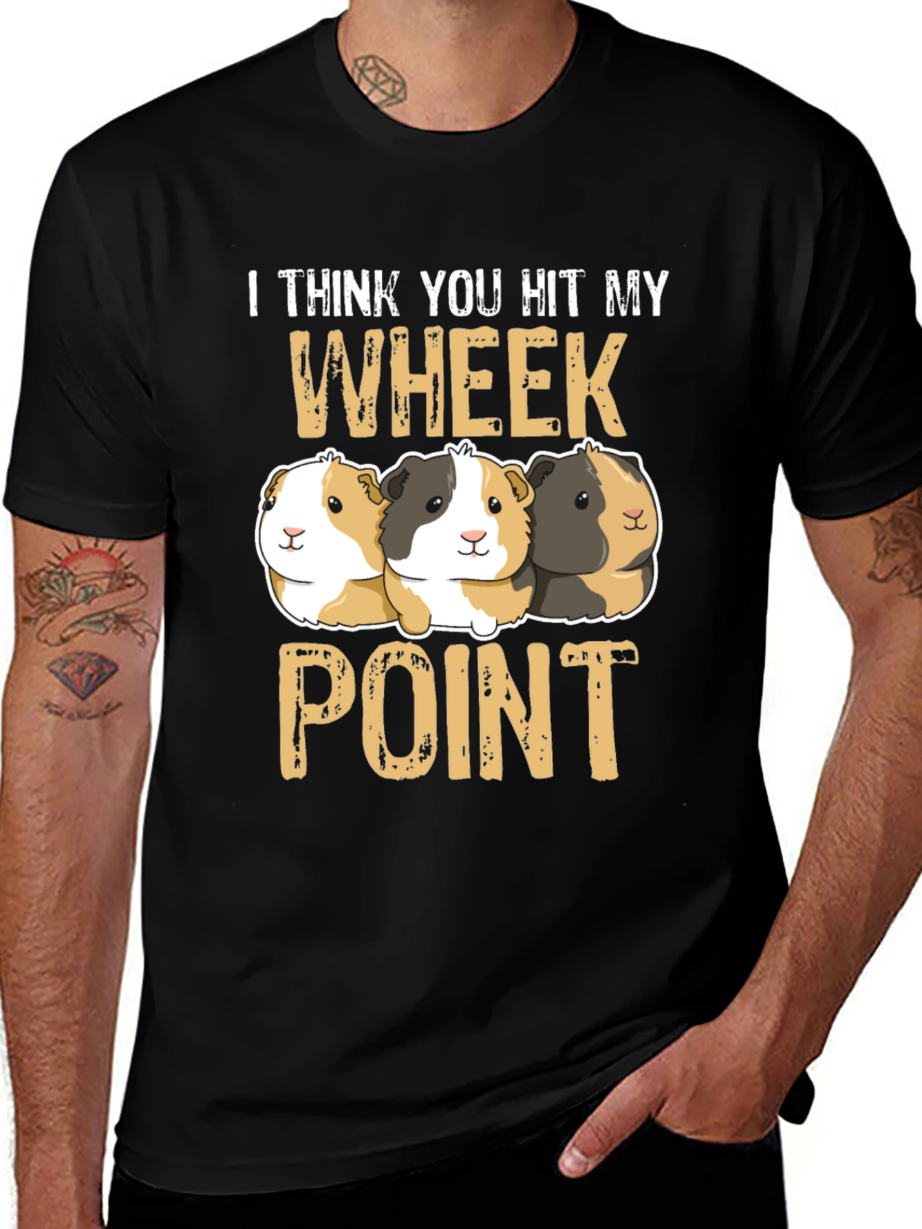 Variant 6 of Guinea Pig 'Wheek Point' Graphic T-Shirt