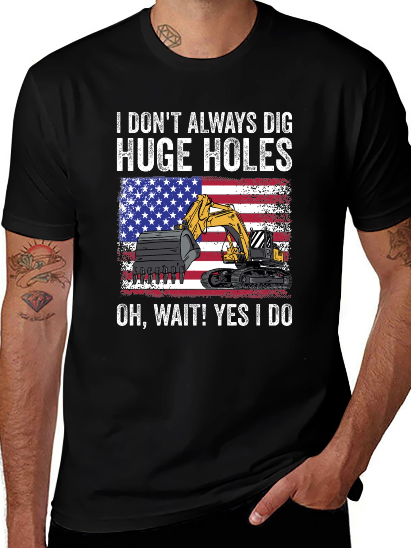 Variant 6 of I Dig Huge Holes T-Shirt