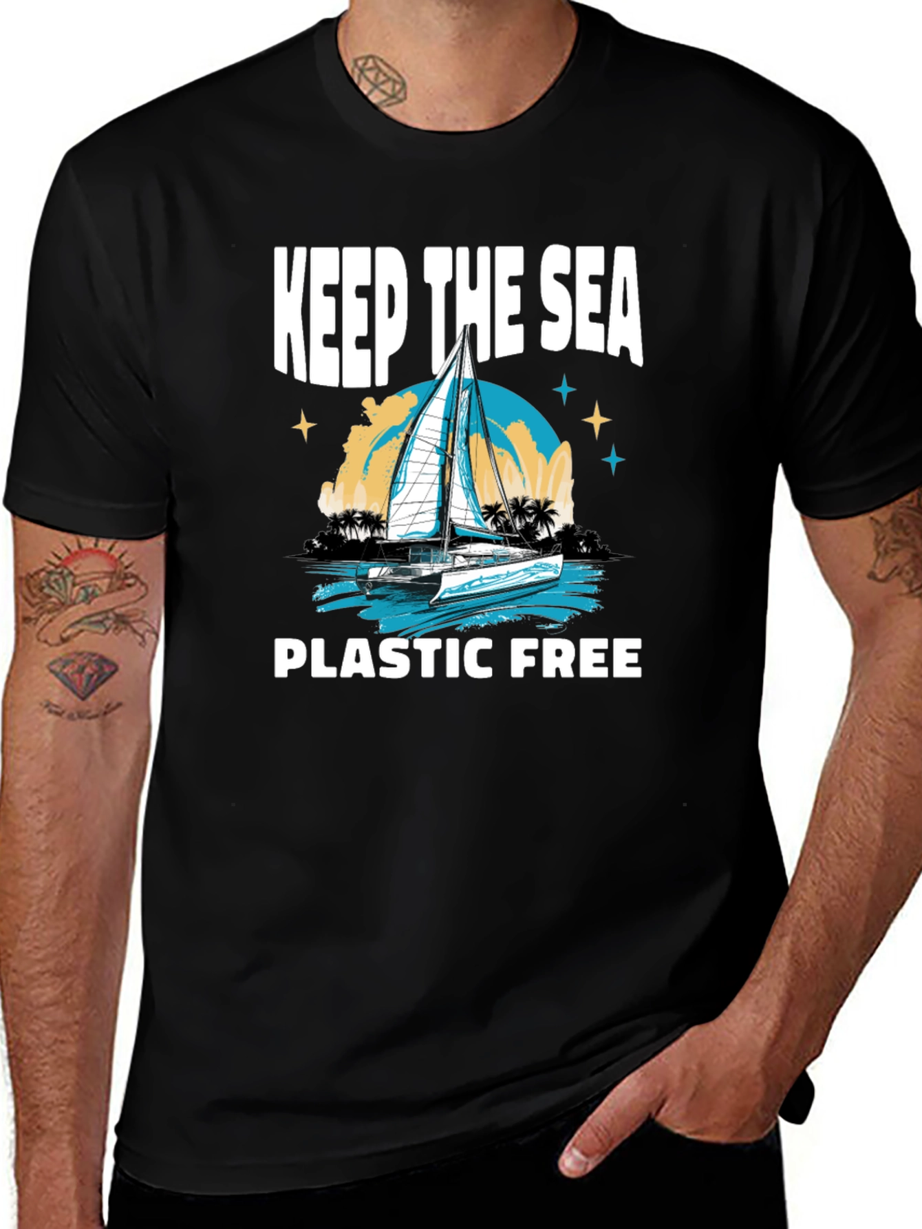 Variant 2 of Keep the Sea Plastic Free Graphic Tee