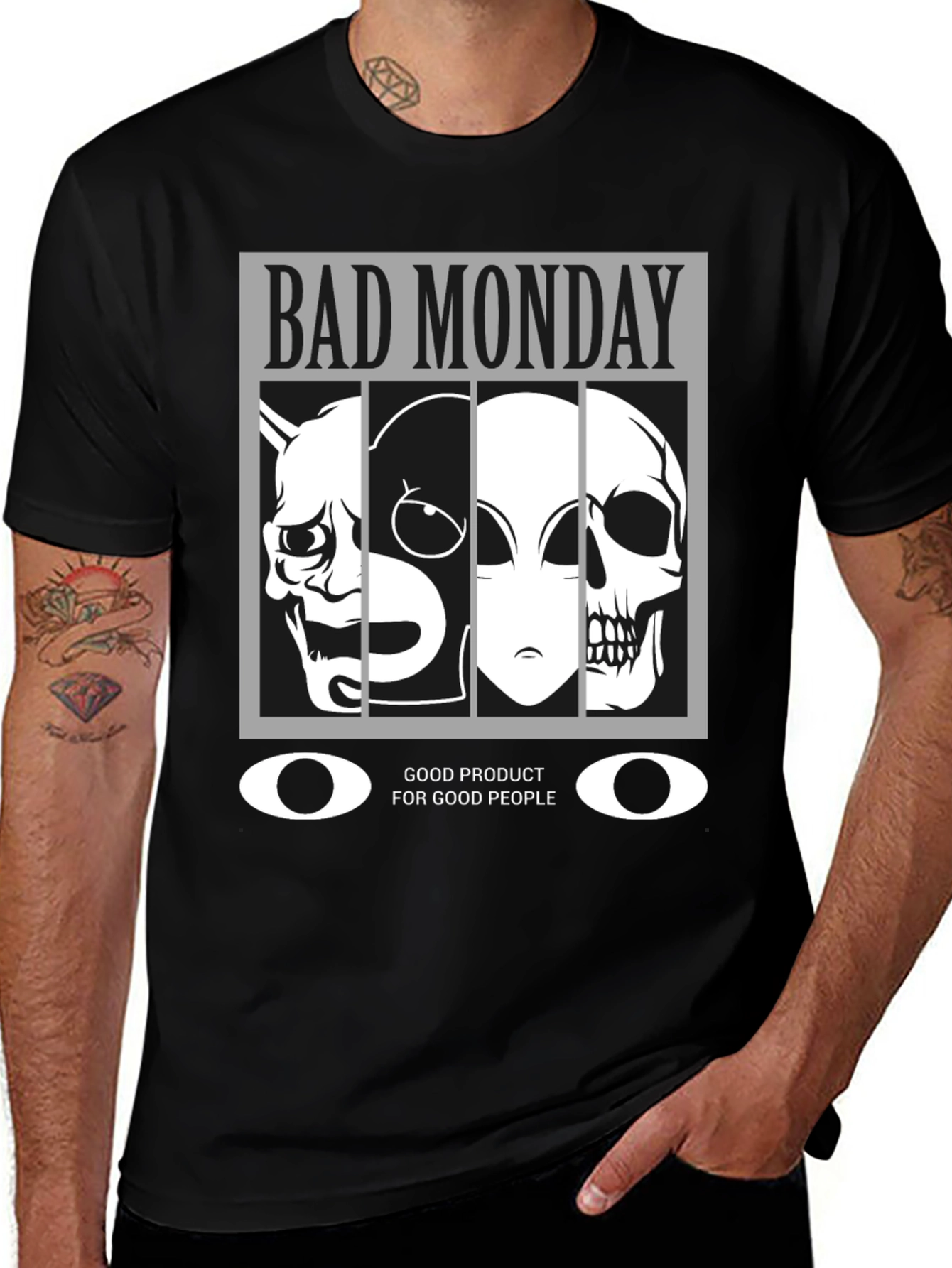 Variant 17 of Bad Monday Graphic Tee - Unisex Dark Humor T-Shirt
