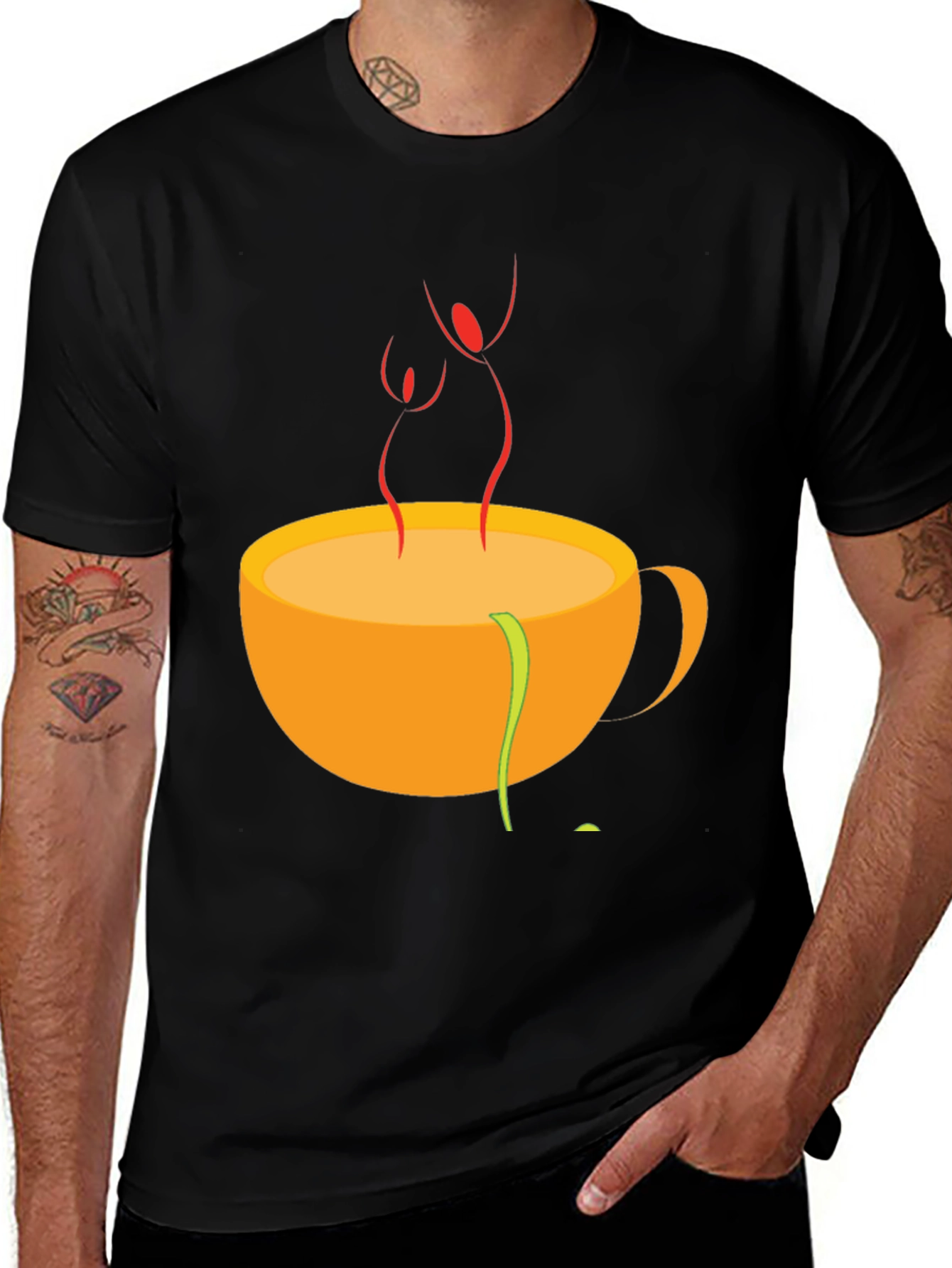 Variant 24 of Modern Art Tea Time Graphic Tee