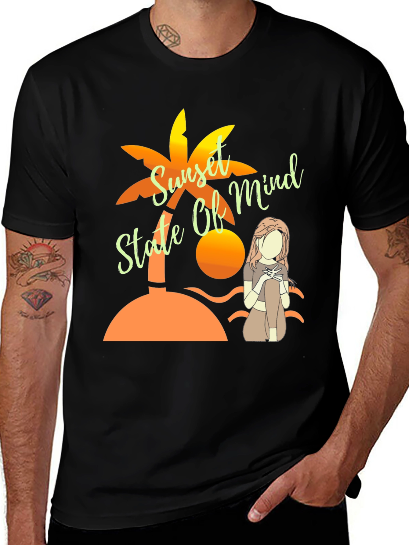 Variant 16 of Sunset State of Mind Graphic T-Shirt