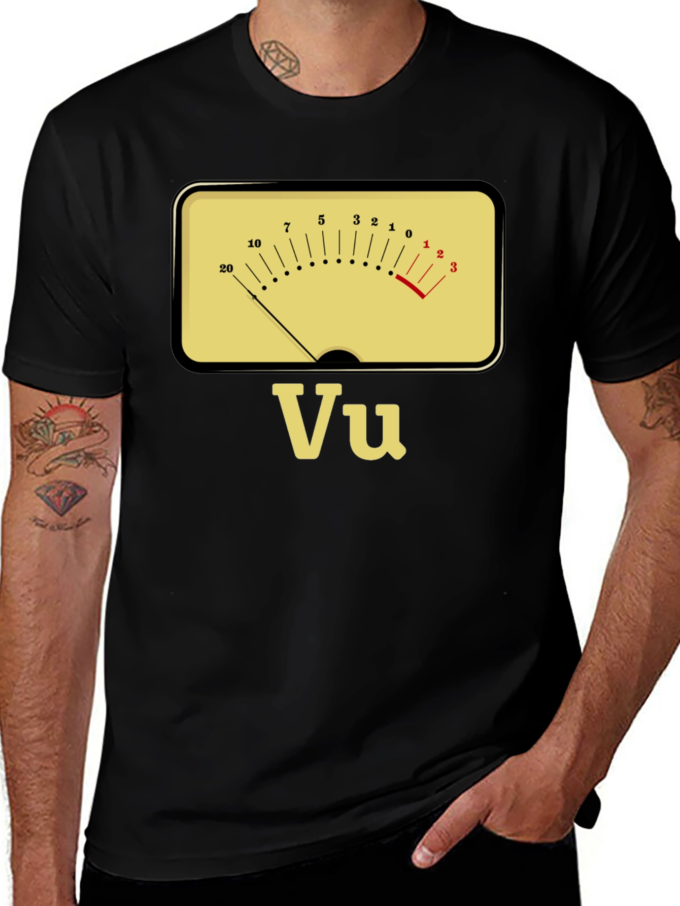 VU Meter T-Shirt - Audio Engineer Tee