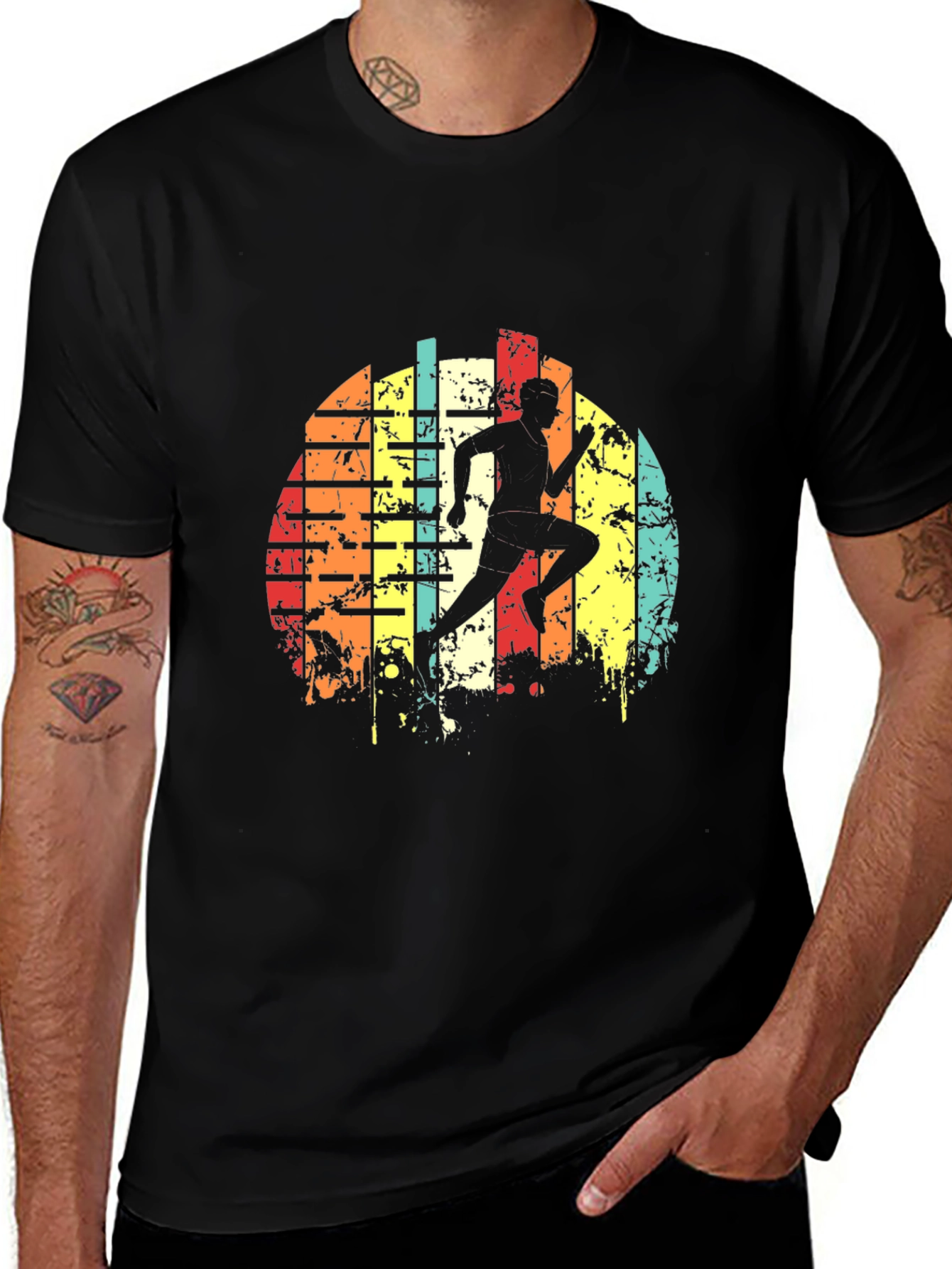 Variant 4 of Retro Runner Graphic T-Shirt