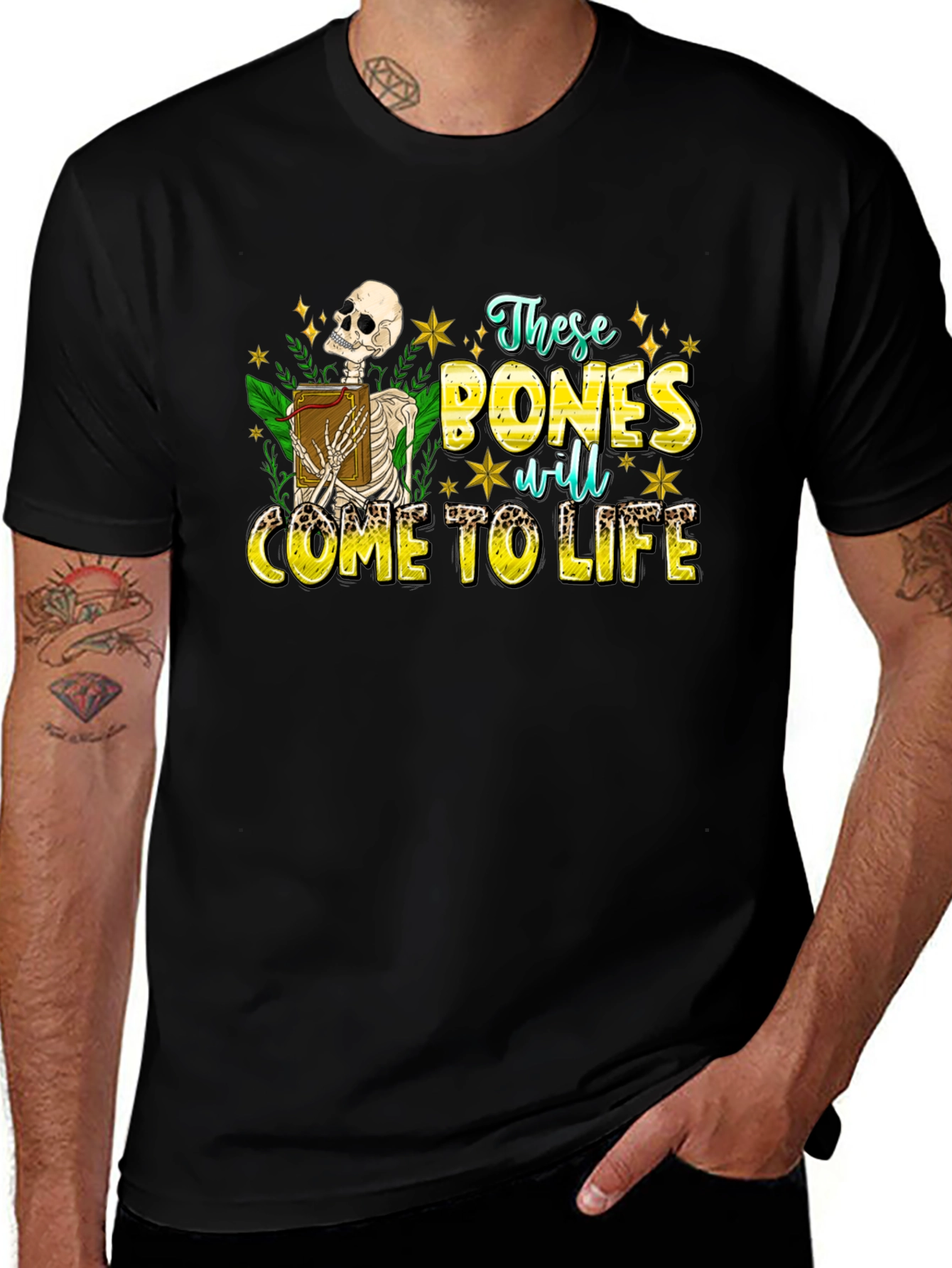 These Bones Will Come to Life Black T-Shirt