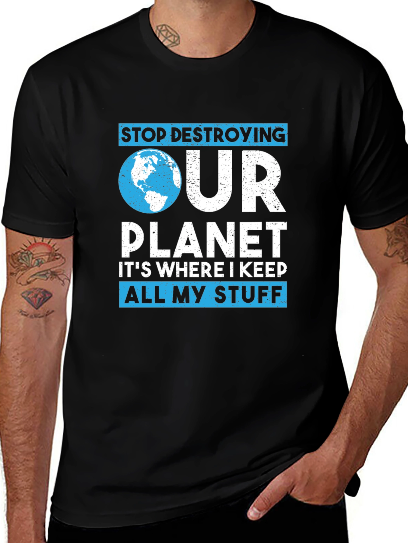 Variant 22 of Stop Destroying Our Planet Graphic T-Shirt