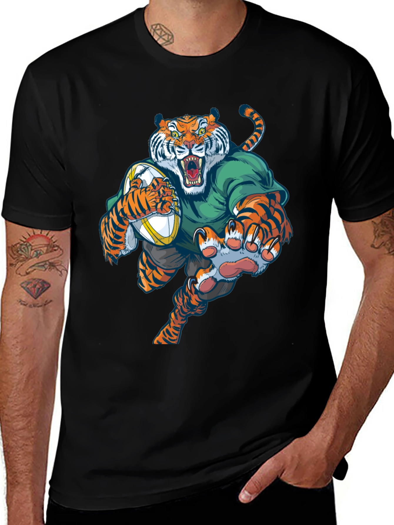 Variant 23 of Rugby Tiger Graphic Tee
