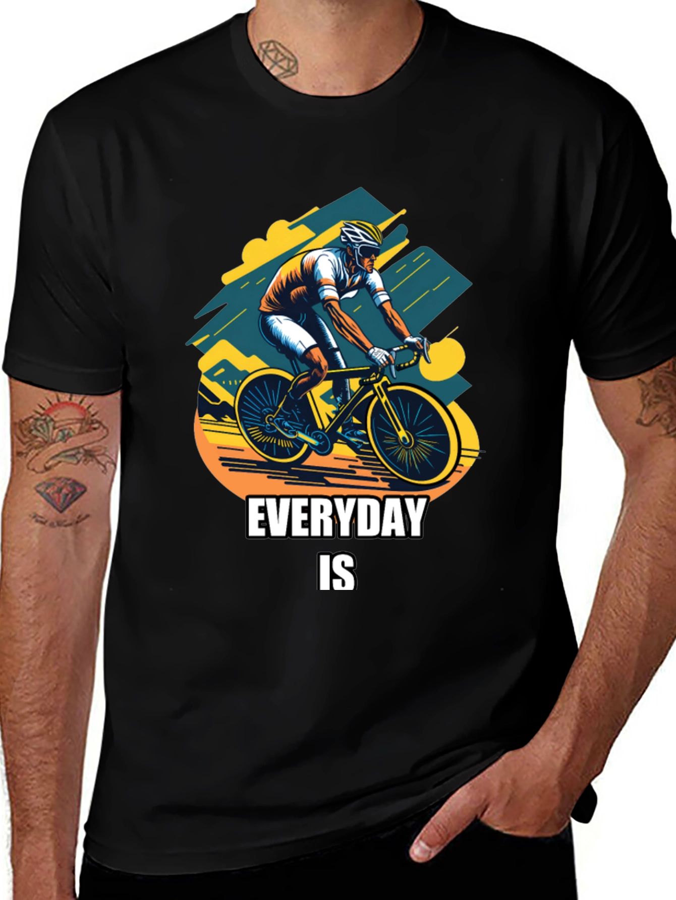Variant 6 of Everyday is Cycling T-Shirt
