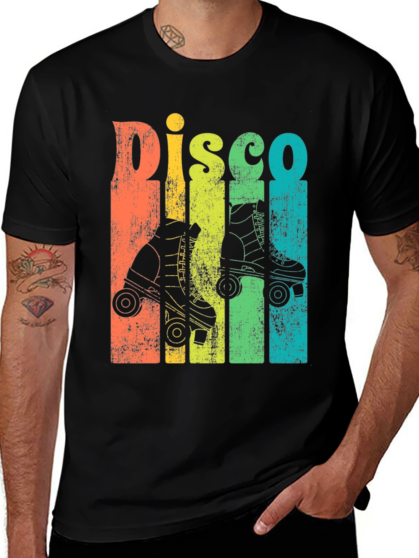 Variant 14 of Retro Disco Roller Skate T-Shirt - Vintage Style
