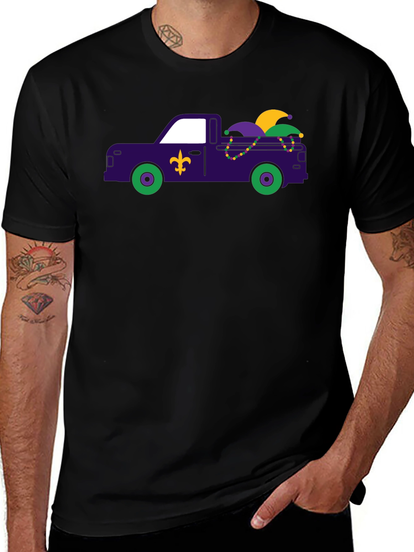 Variant 15 of Mardi Gras Truck T-Shirt