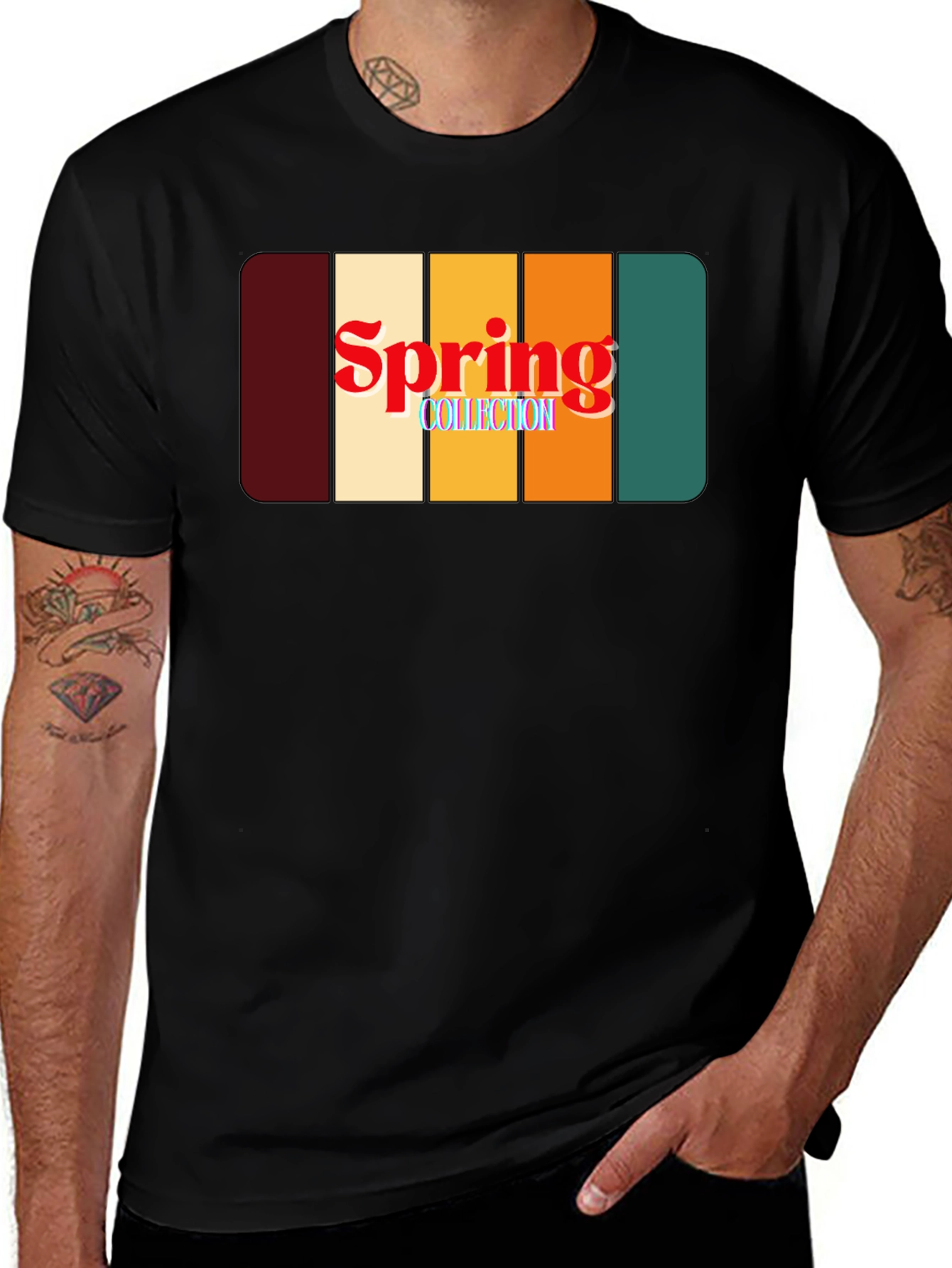 Variant 7 of Retro Spring Collection Graphic T-Shirt