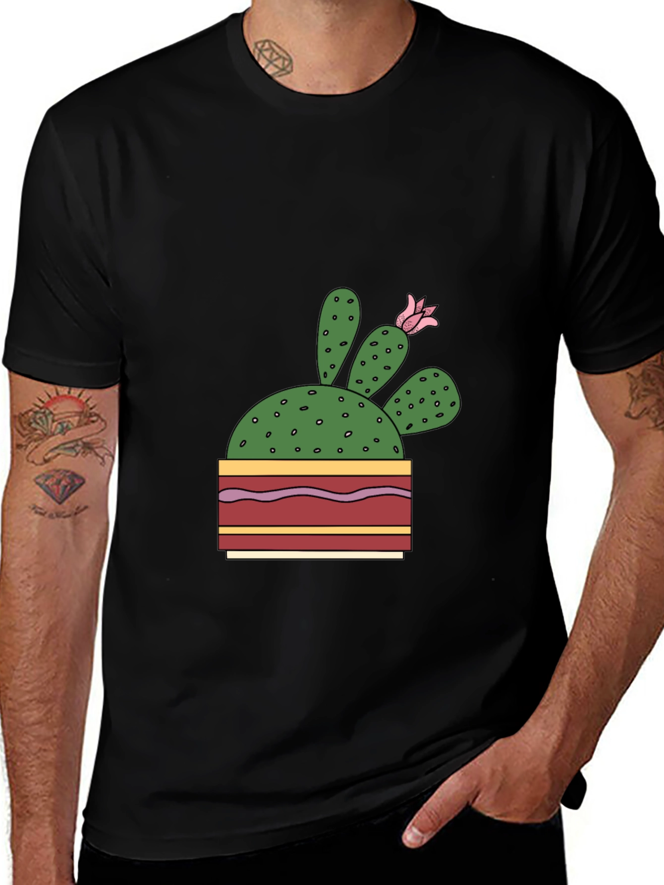 Variant 10 of Cactus Flower Graphic T-Shirt