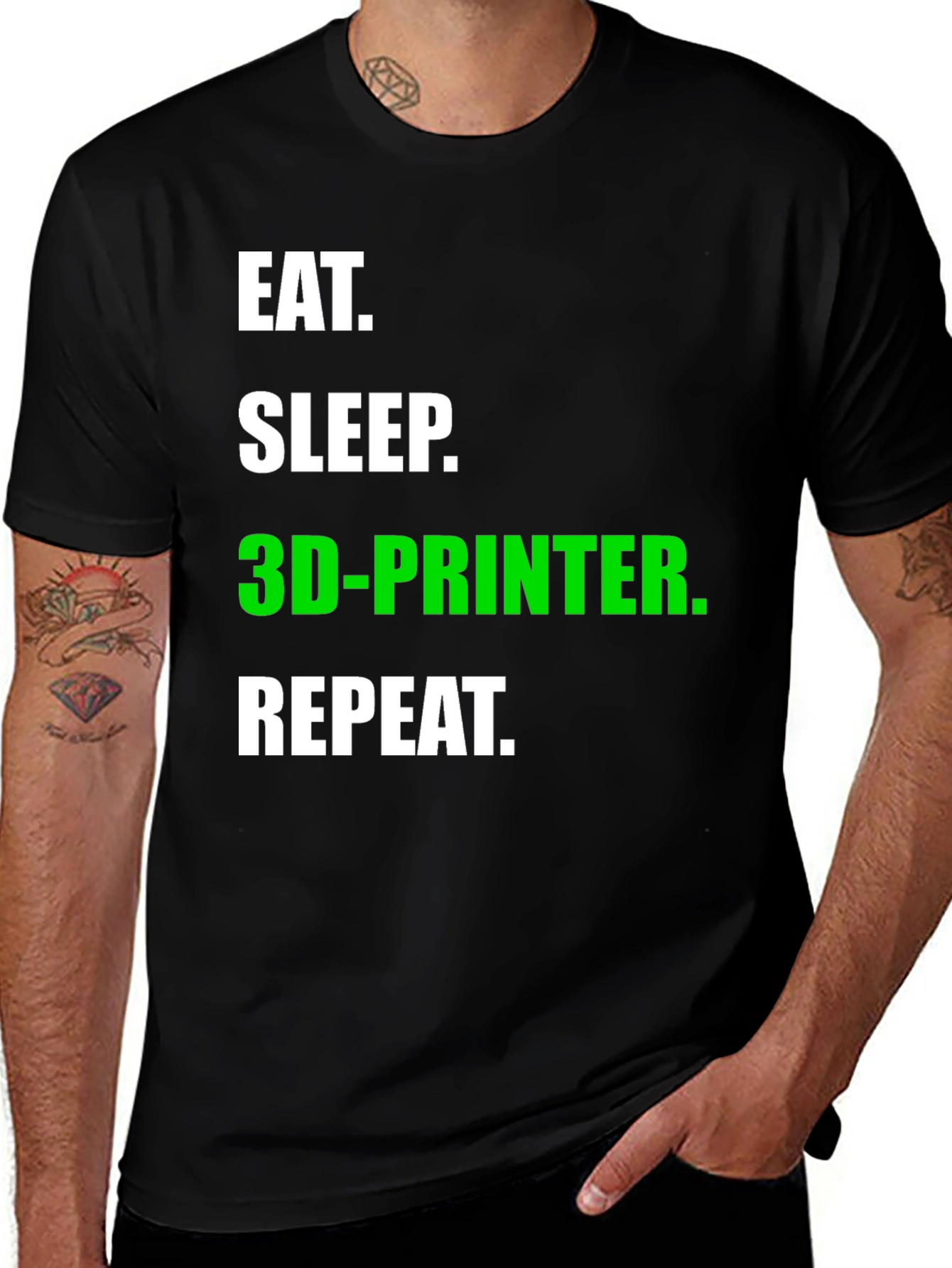 Eat Sleep 3D-Printer Repeat T-Shirt