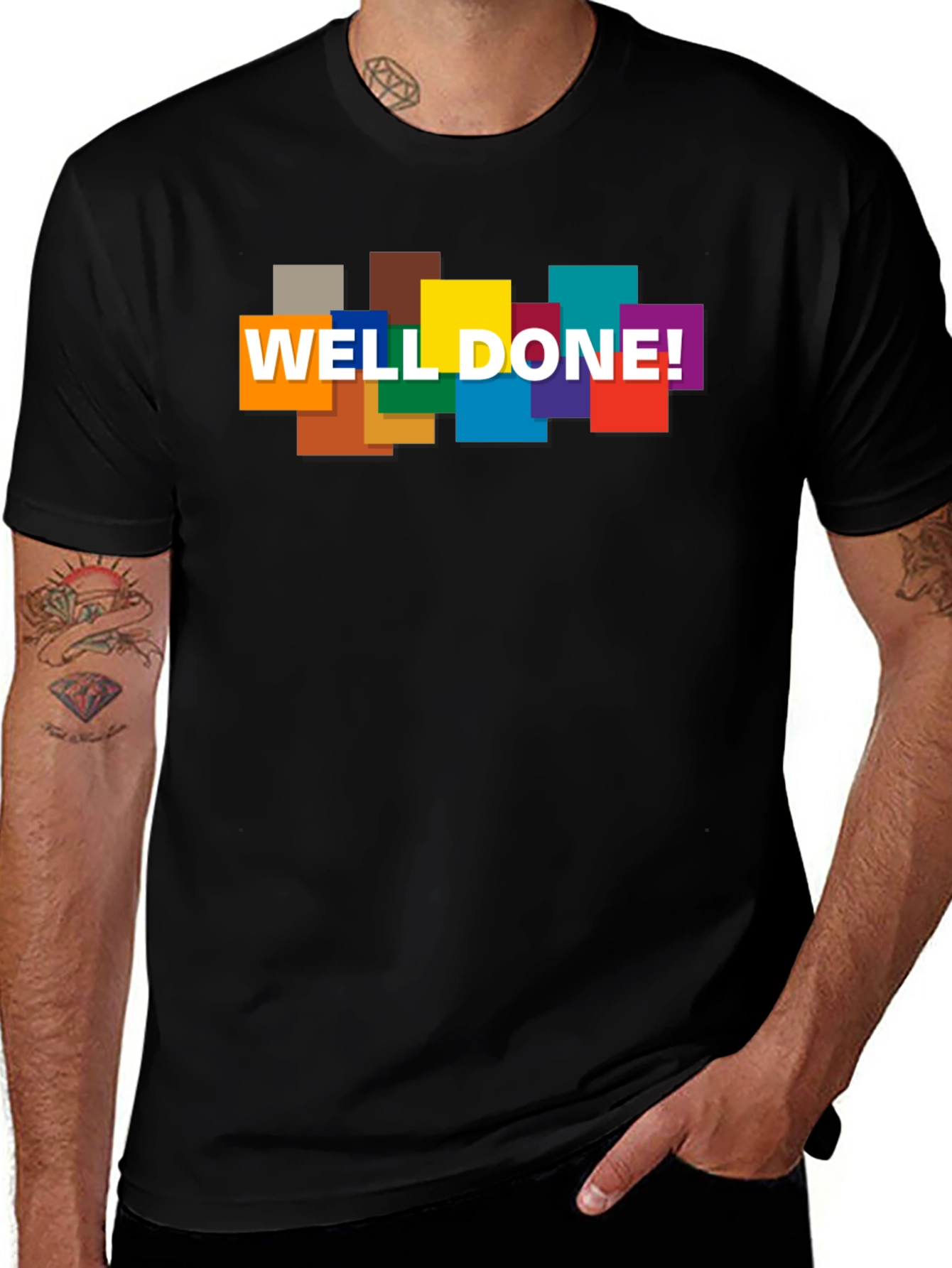 Variant 25 of Well Done! Graphic Print Crew Neck T-Shirt