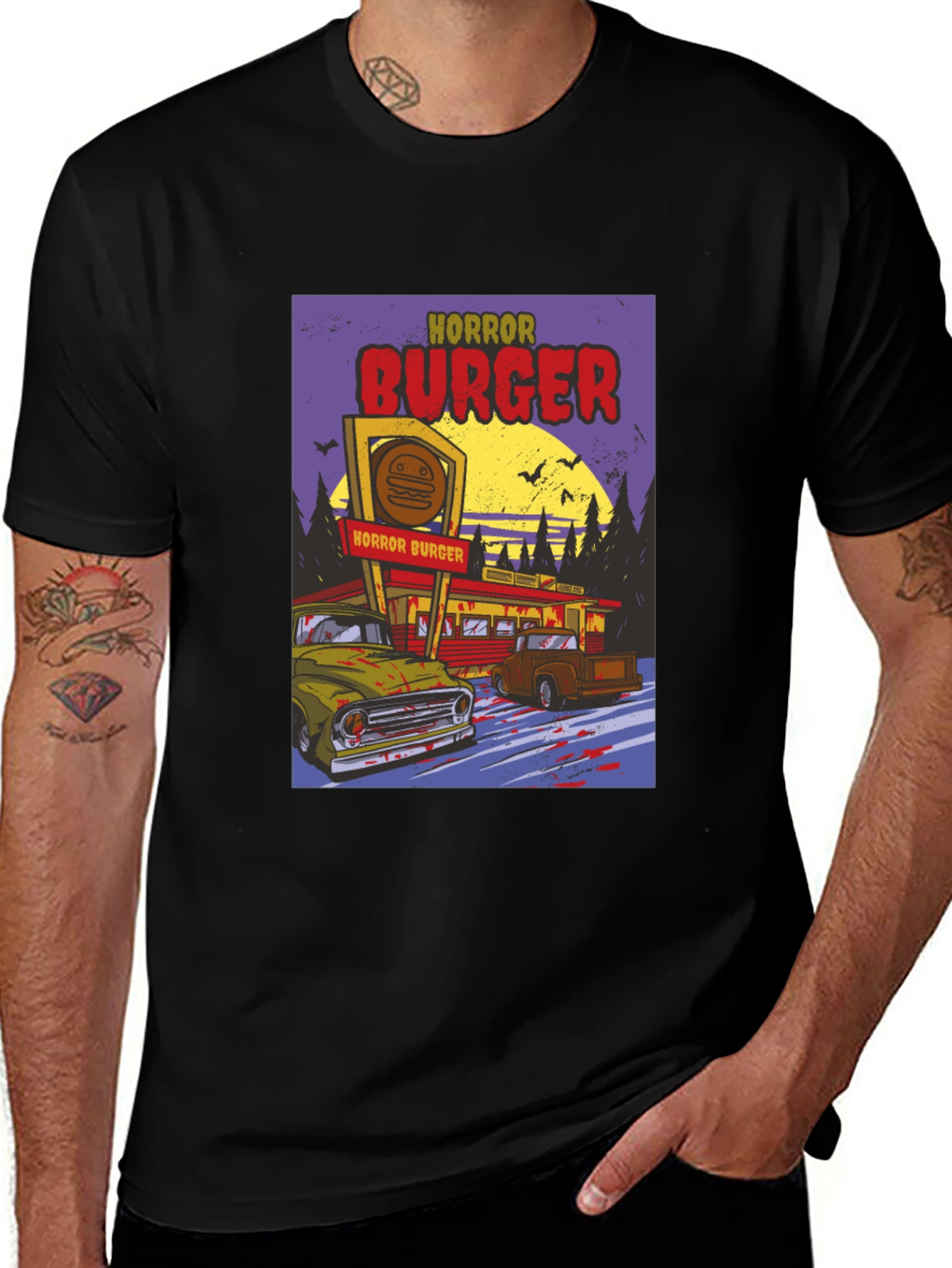 Variant 27 of Horror Burger Graphic Tee