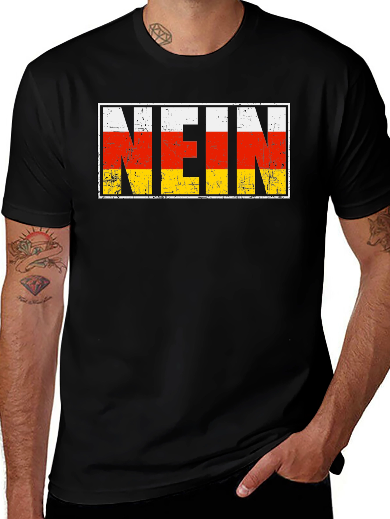 Variant 16 of NEIN Germany Flag T-Shirt