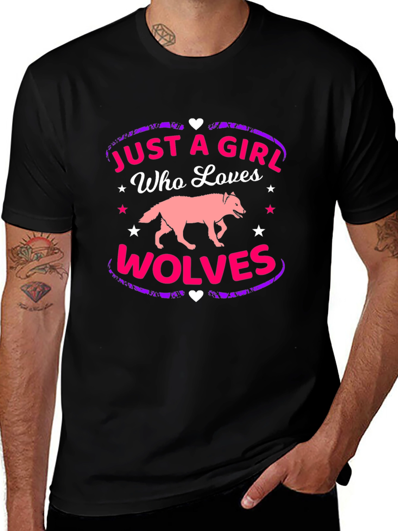 Variant 9 of Just A Girl Who Loves Wolves T-Shirt