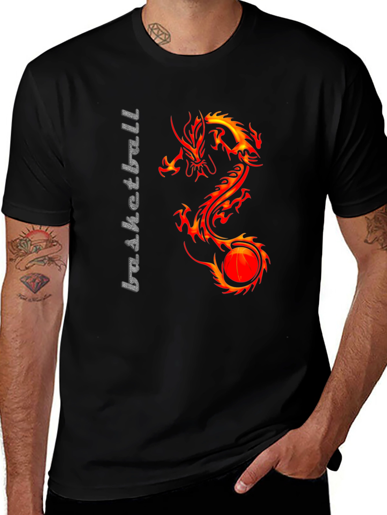 Variant 15 of Dragon Basketball Graphic T-Shirt