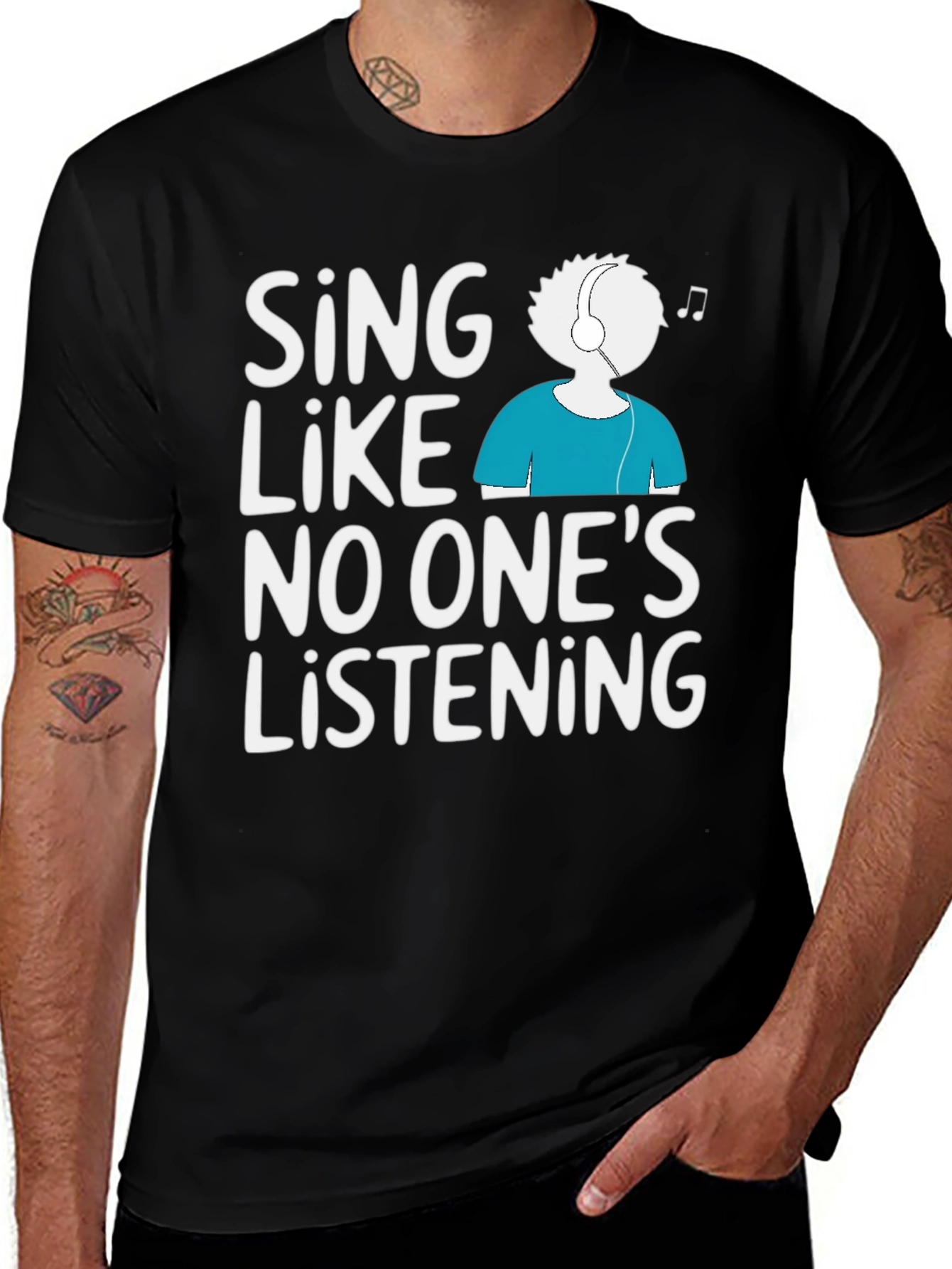 Variant 2 of Sing Like No One's Listening Graphic Tee