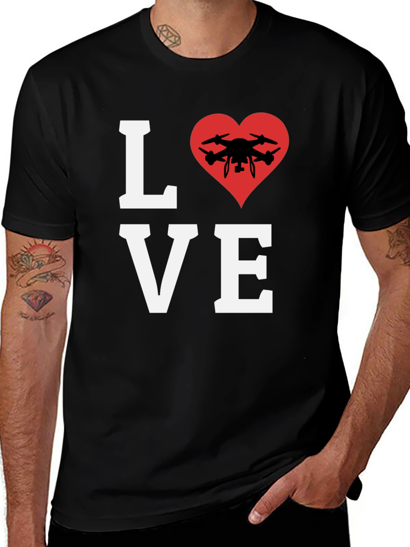 Drone Lover T-Shirt - Pilot Heart Tee