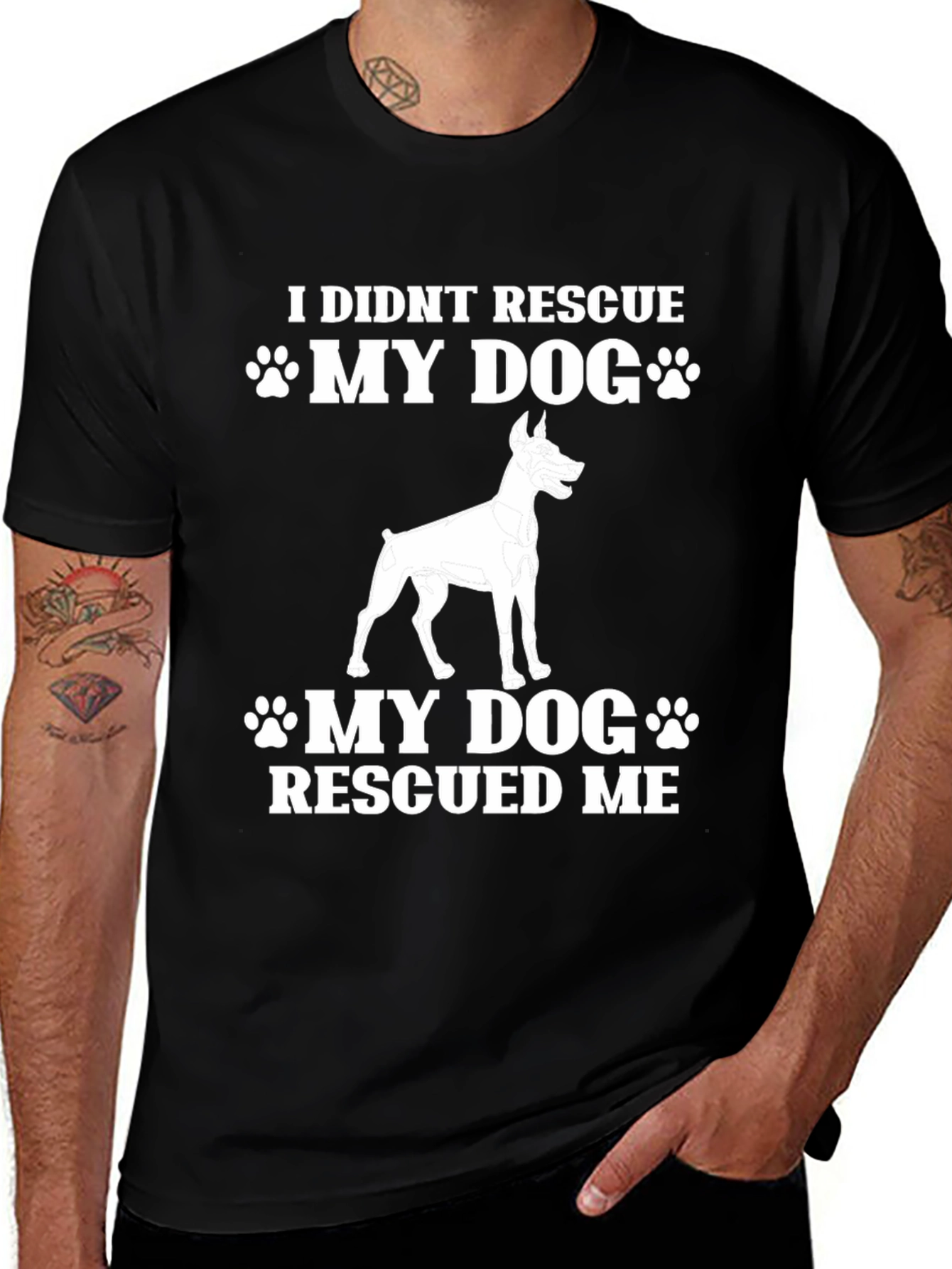 Variant 7 of Dog Rescue T-Shirt - My Dog Rescued Me