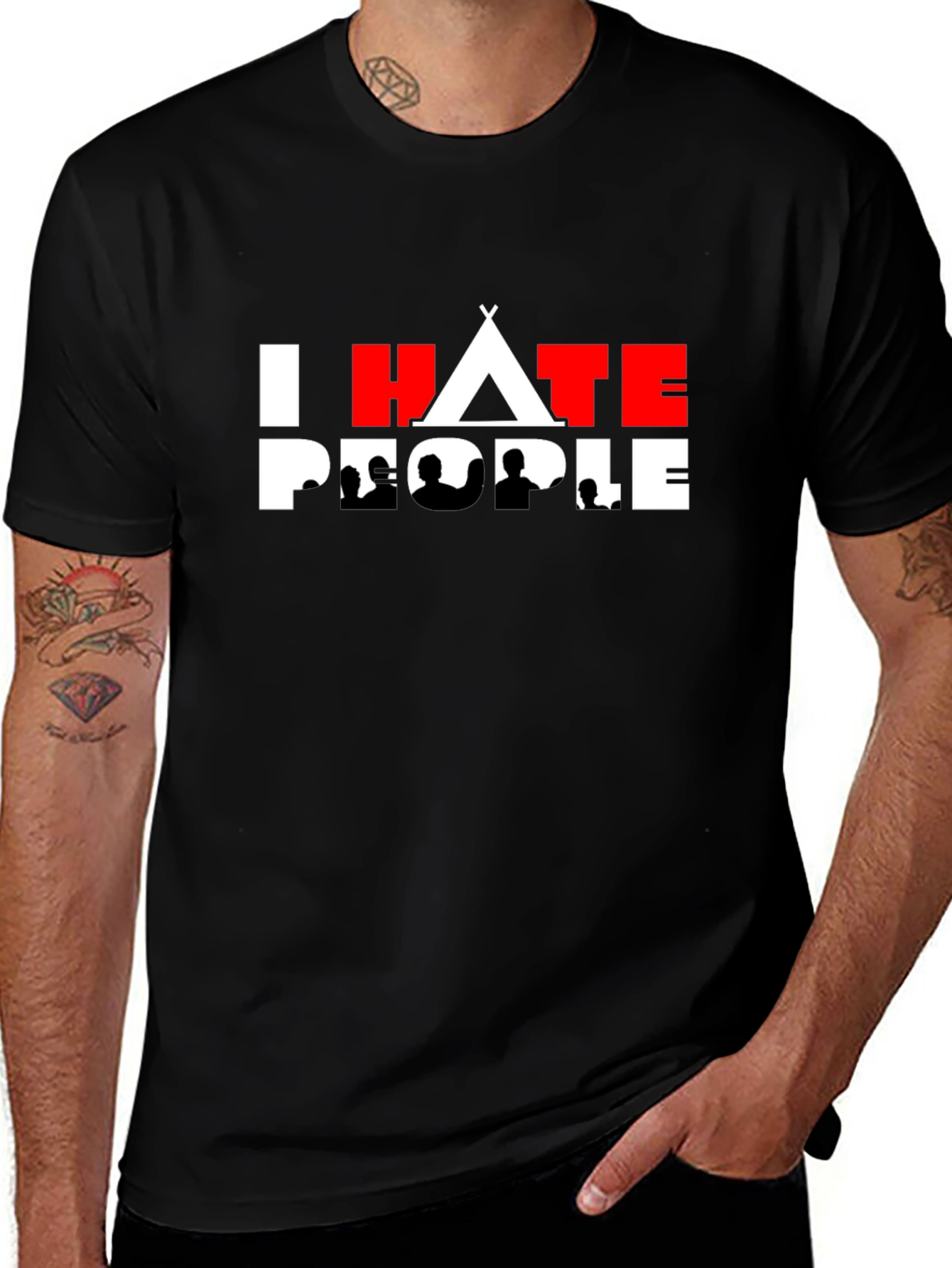 Variant 22 of I Hate People T-Shirt - Anti-Social Tee